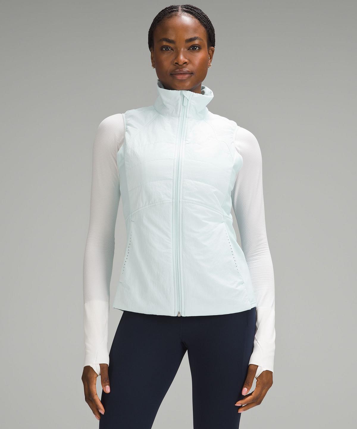 Manteaux Et Vestes Lululemon Another Mile Vest Femme Bleu | FR_LuLu71976