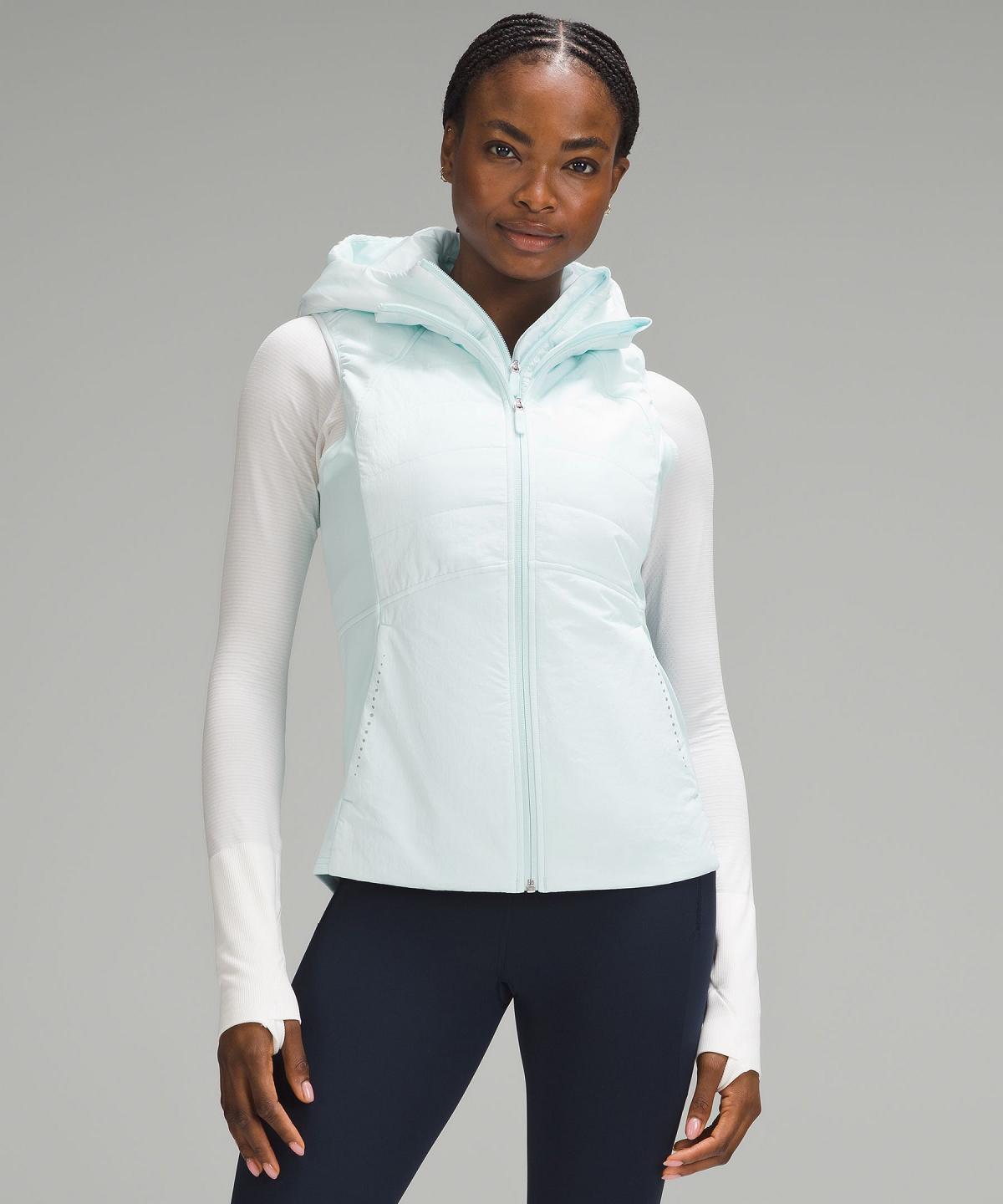 Manteaux Et Vestes Lululemon Another Mile Vest Femme Bleu | FR_LuLu71976