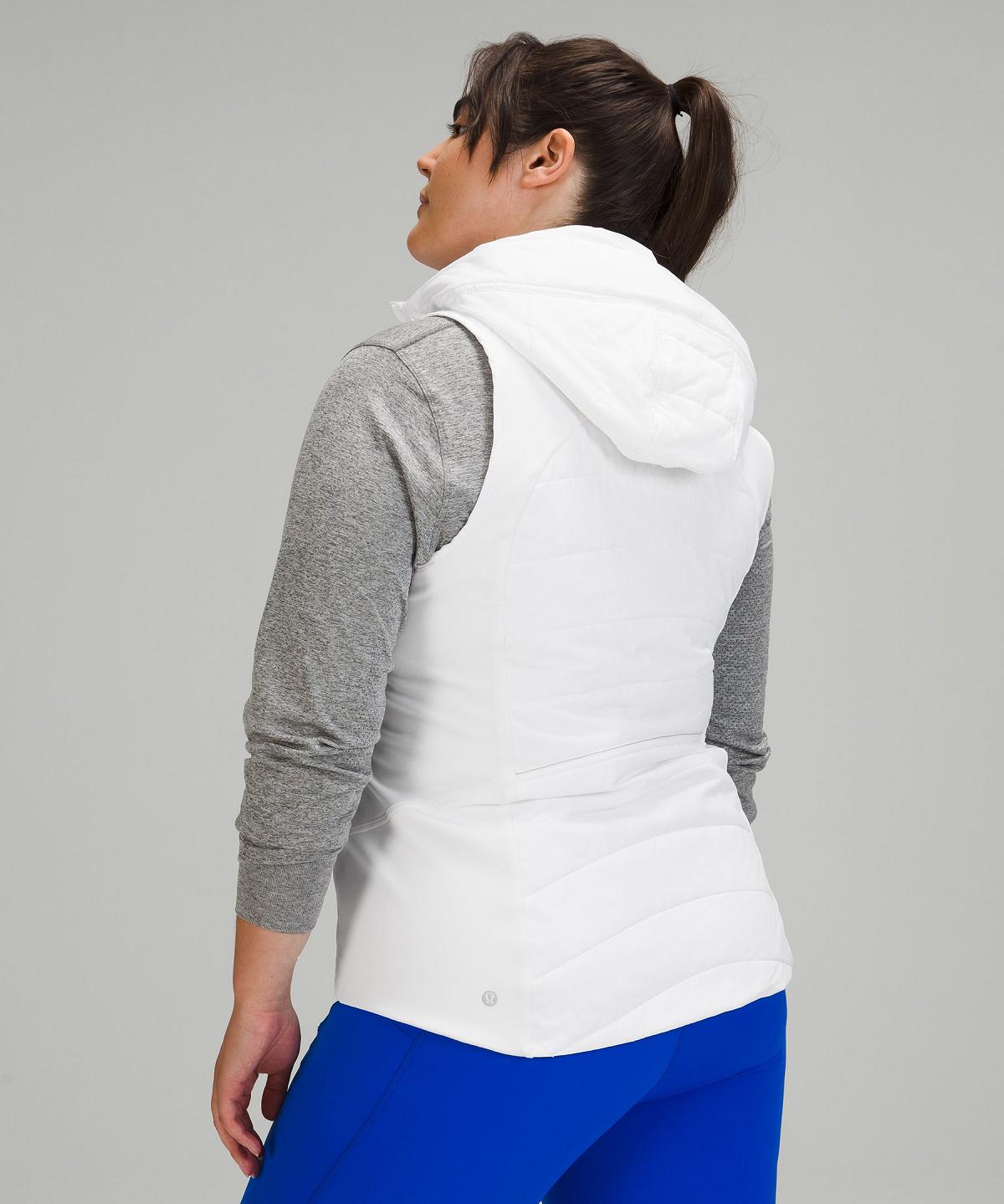 Manteaux Et Vestes Lululemon Another Mile Vest Femme Blanche | FR_LuLu68166