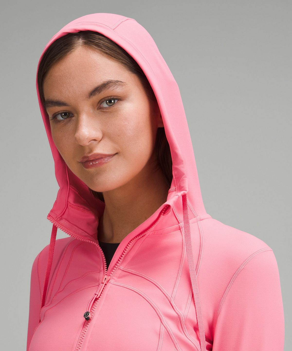 Manteaux Et Vestes Lululemon Define Hooded Femme Rose | FR_LuLu74657