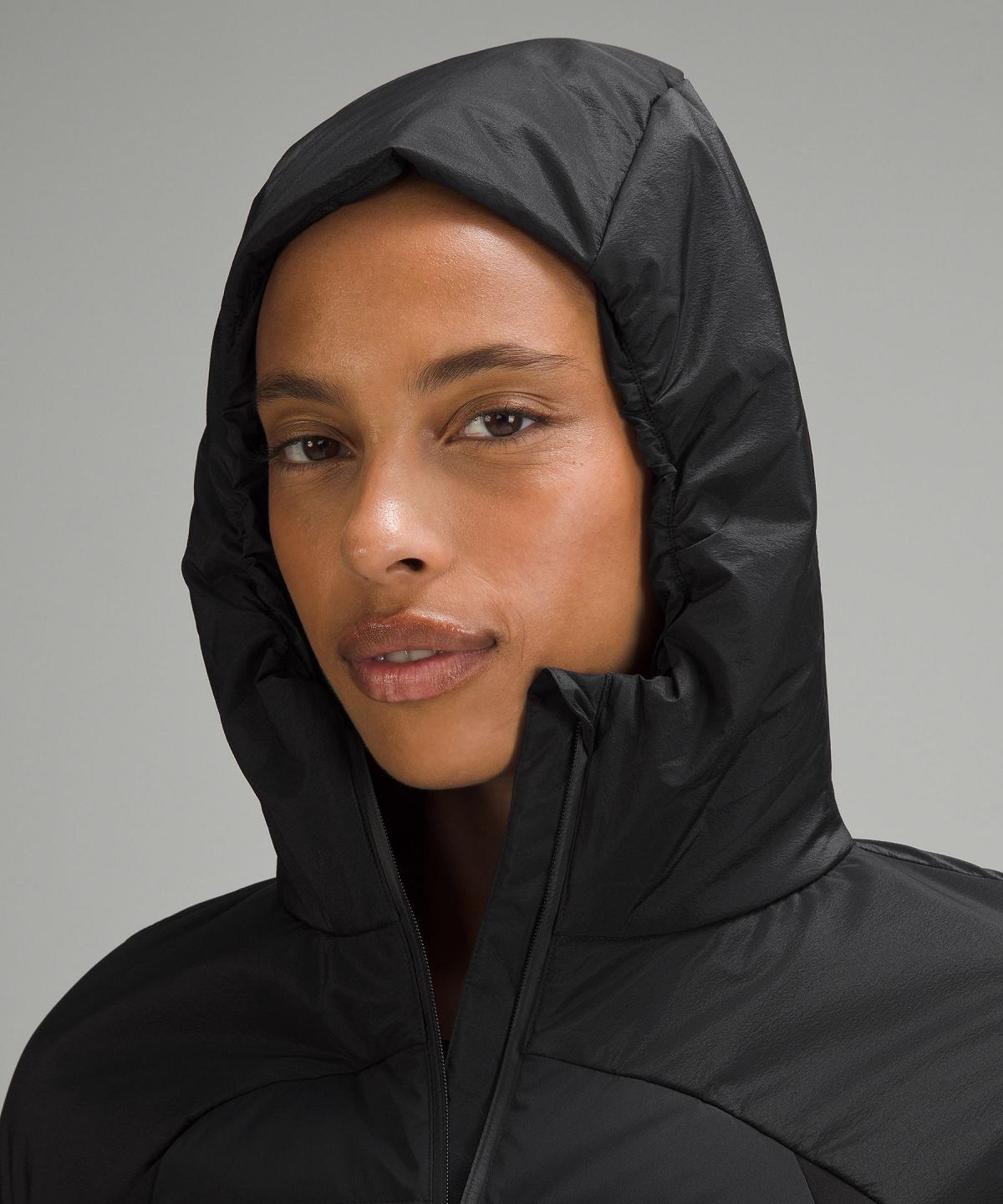 Manteaux Et Vestes Lululemon Down For It All Hooded Femme Noir | FR_LuLu10822