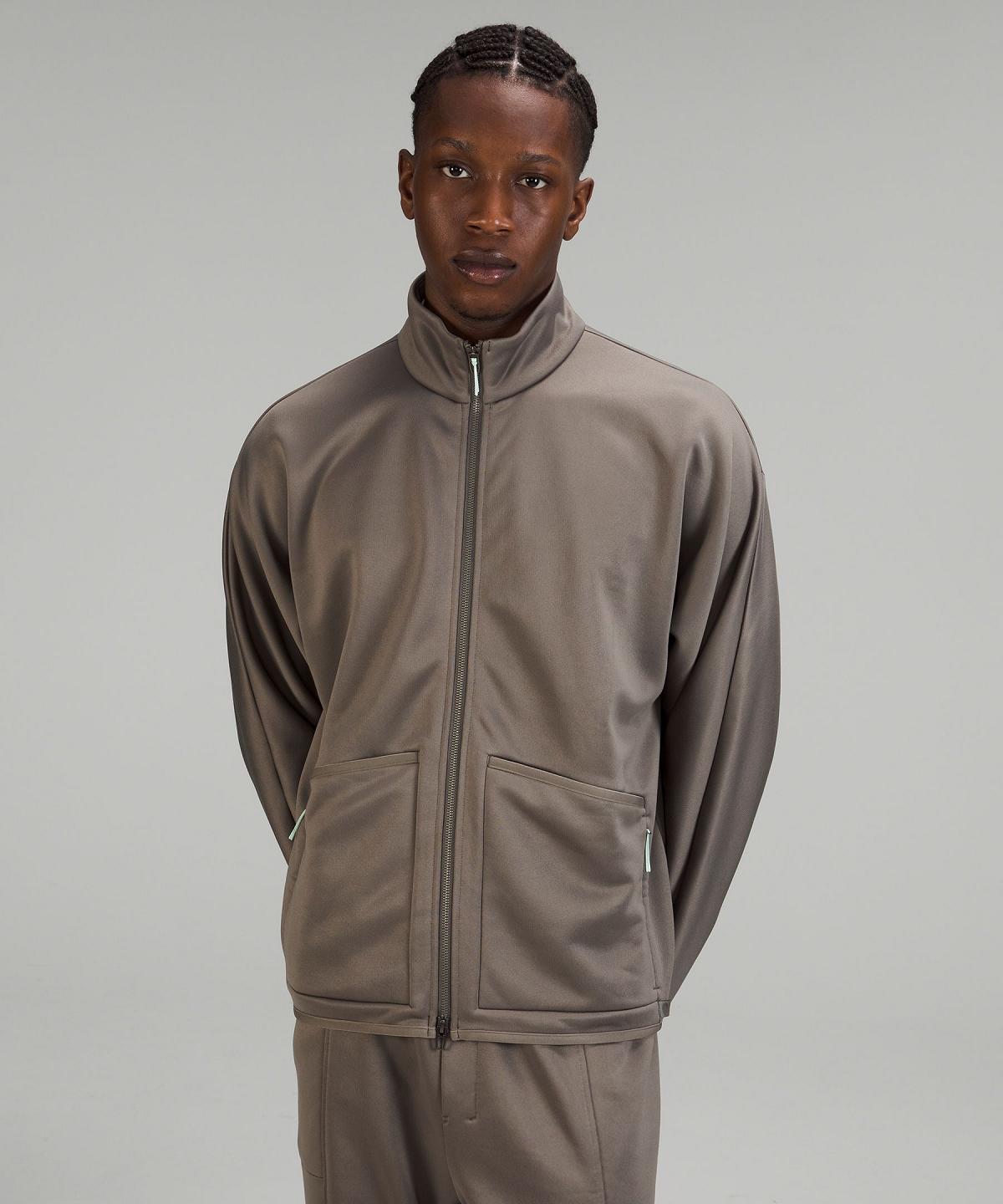 Manteaux Et Vestes Lululemon Fleece Track Homme Grise | FR_LuLu25786