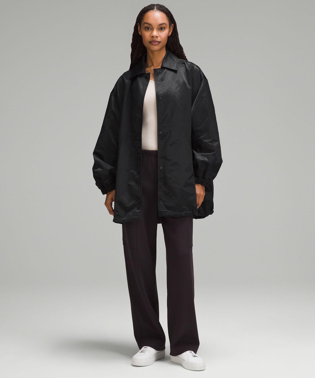 Manteaux Et Vestes Lululemon Lightweight Oversized Coaches Femme Noir | FR_LuLu73888