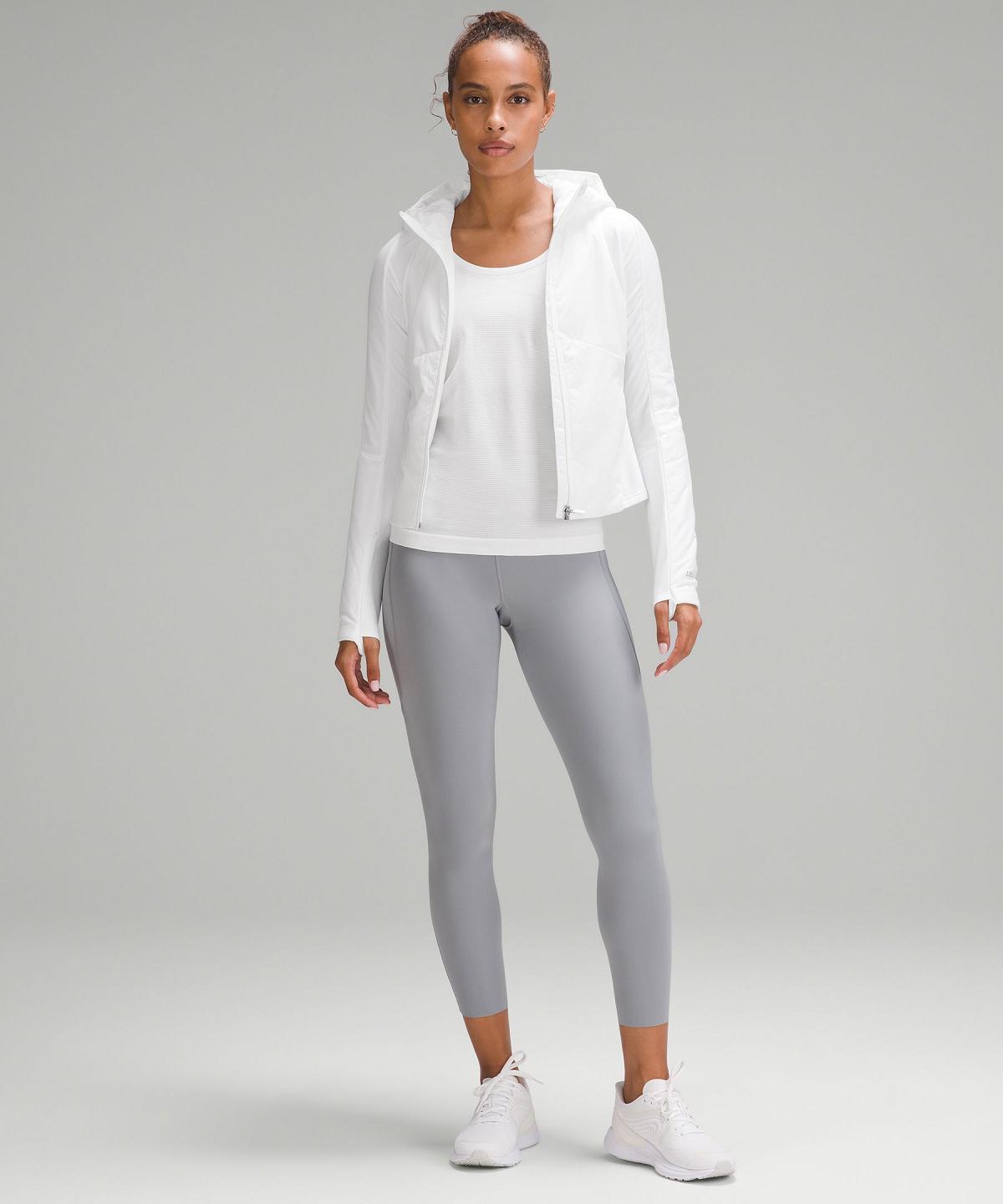 Manteaux Et Vestes Lululemon Push Your Pace Femme Blanche | FR_LuLu36528