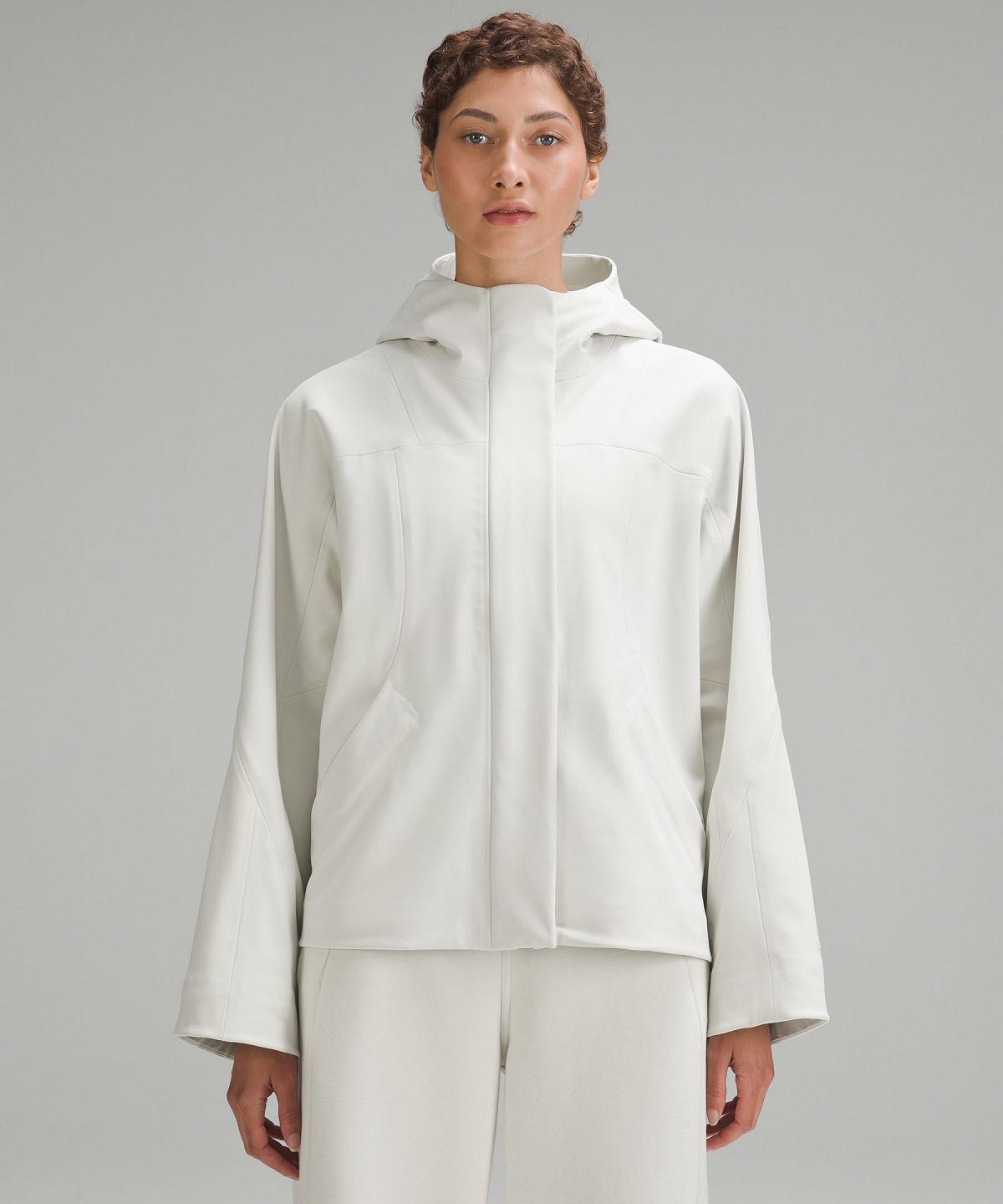 Manteaux Et Vestes Lululemon RepelShell Cinch-Back Rain Femme Blanche | FR_LuLu89416