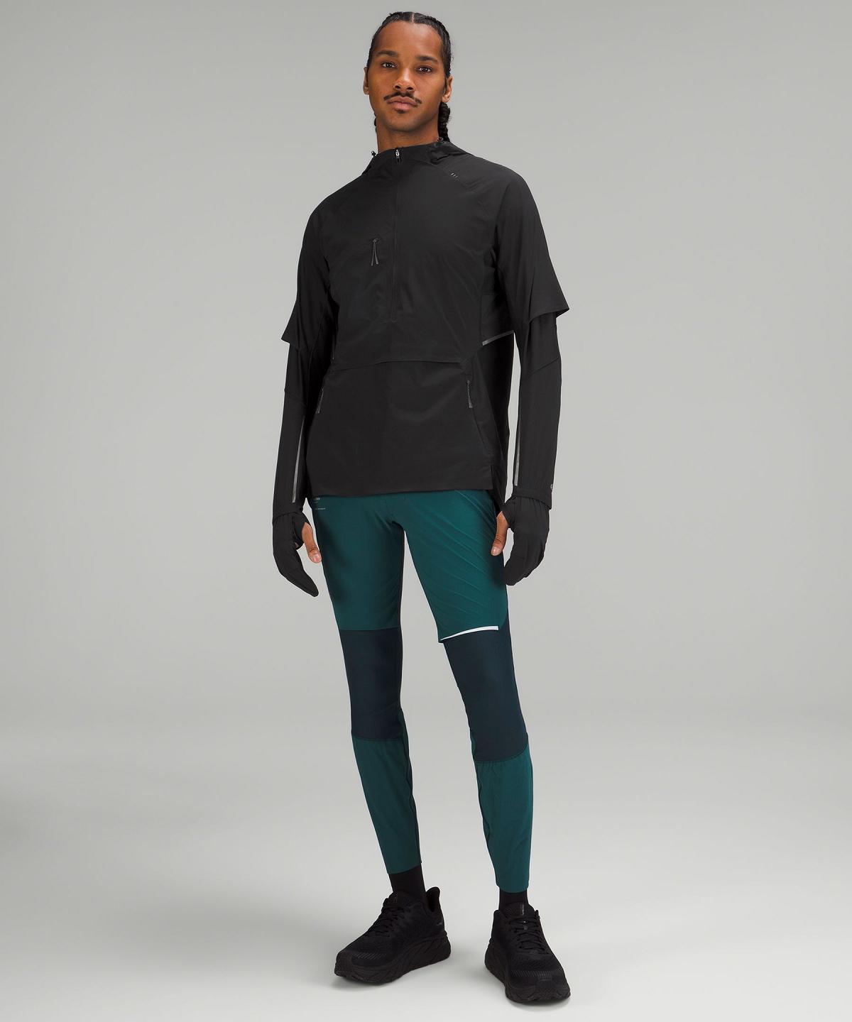 Manteaux Et Vestes Lululemon SenseKnit Composite Running Homme Noir | FR_LuLu17847