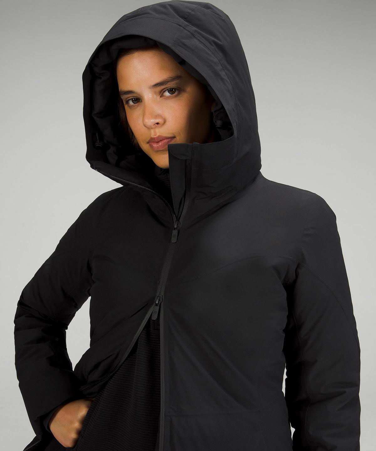 Manteaux Et Vestes Lululemon Sleet Street Long Femme Noir | FR_LuLu55452