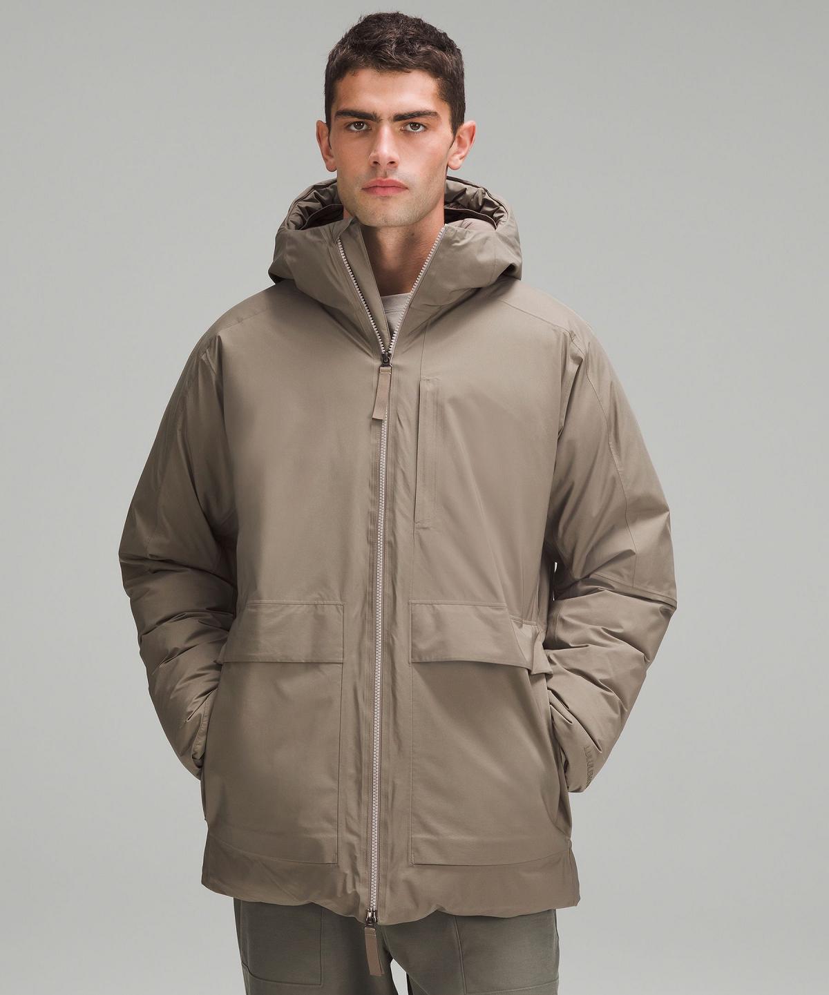 Manteaux Et Vestes Lululemon StretchSeal Down-Filled Parka Homme Grise | FR_LuLu61053