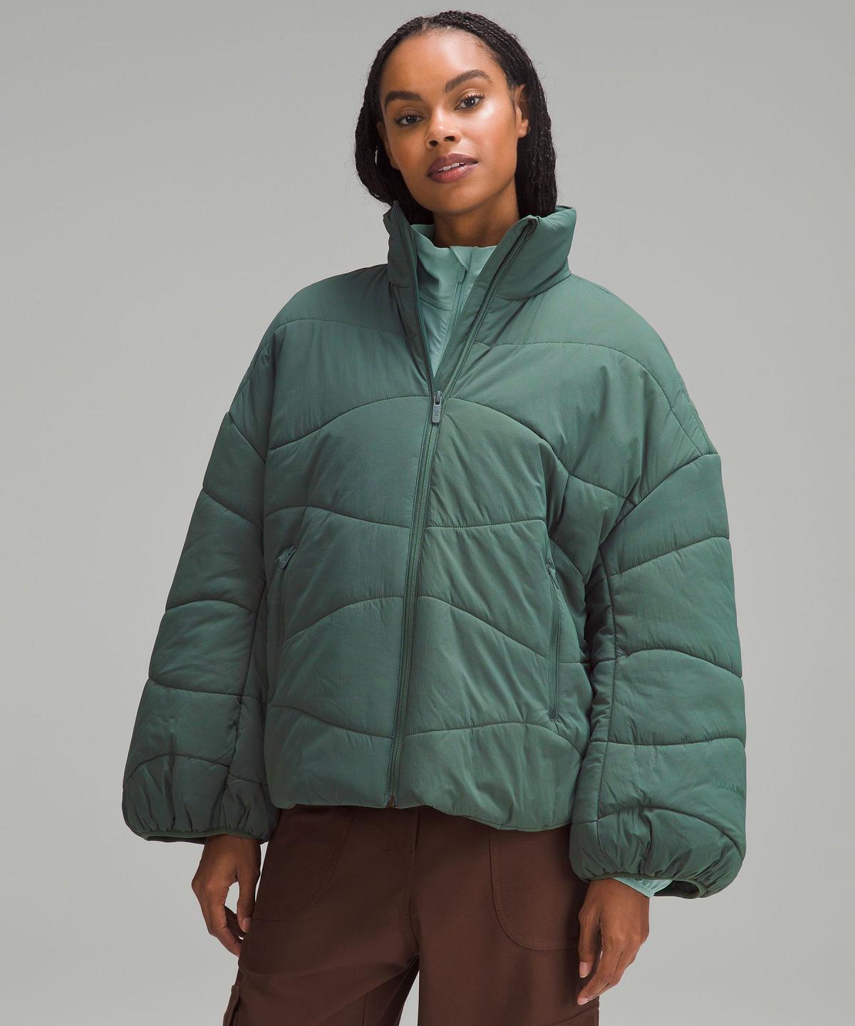 Manteaux Et Vestes Lululemon Wave-Quilt Insulated Femme Vert | FR_LuLu33551