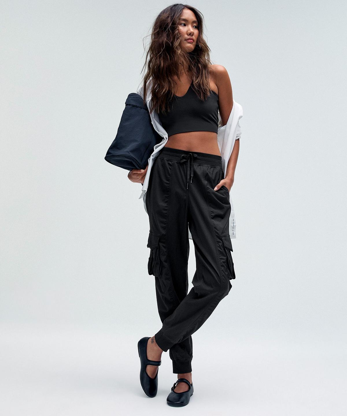 Pantalon Jogger Lululemon Dance Studio Relaxed-Fit Mid-Rise Cargo Femme Noir | FR_LuLu77123