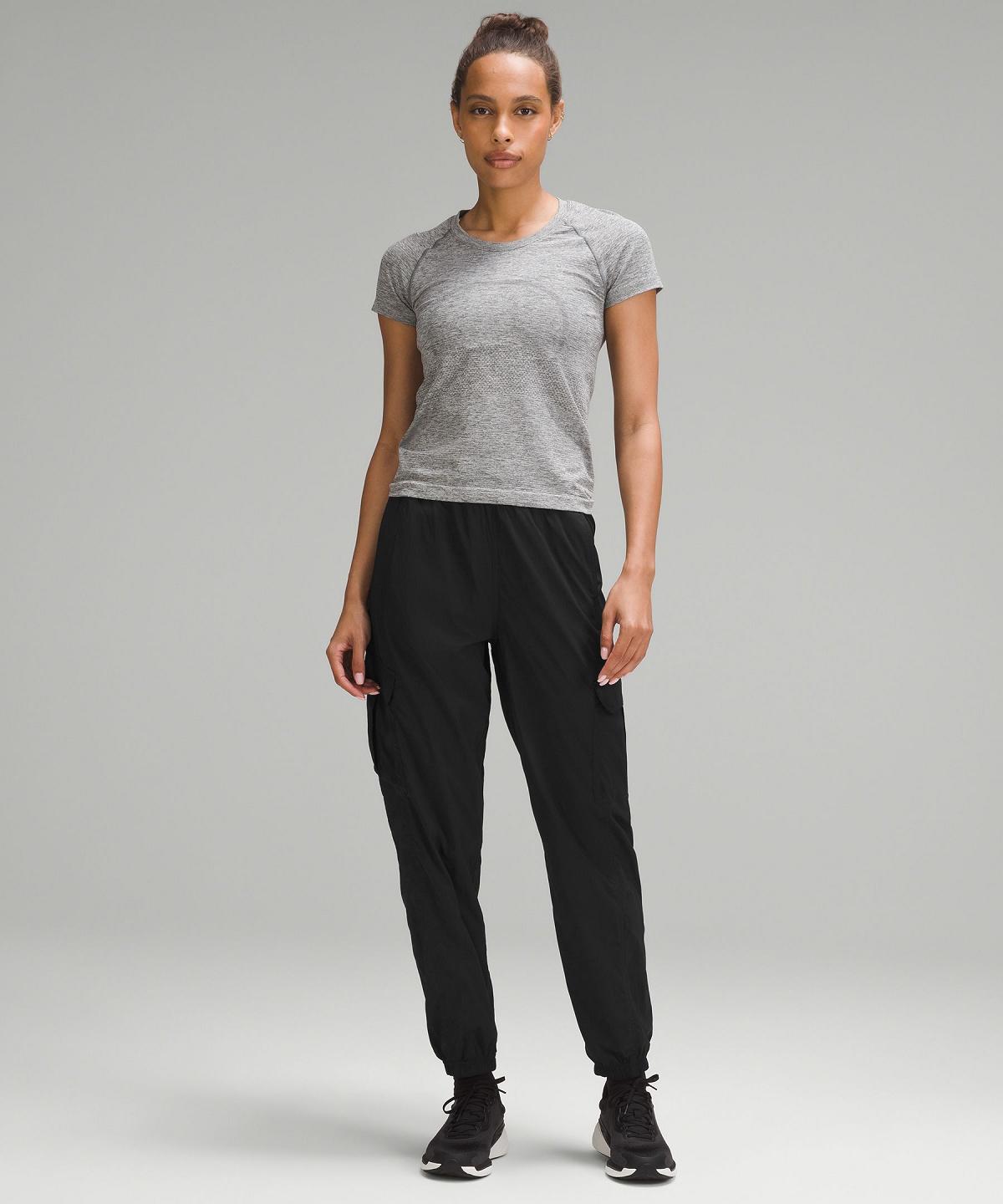 Pantalon Jogger Lululemon Lightweight Cargo Mid-Rise Hiking Femme Noir | FR_LuLu40026