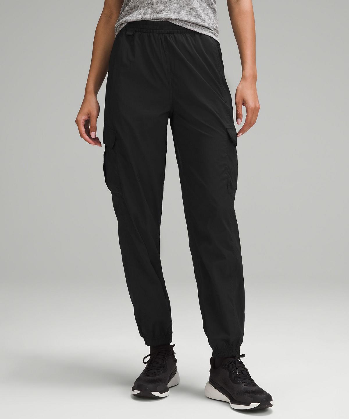 Pantalon Jogger Lululemon Lightweight Cargo Mid-Rise Hiking Femme Noir | FR_LuLu40026