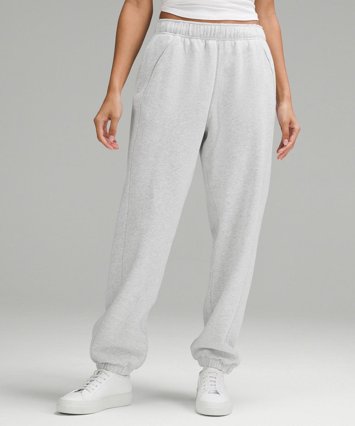 Pantalon Jogger Lululemon Scuba Mid-Rise Oversized Femme Grise Clair | FR_LuLu14816