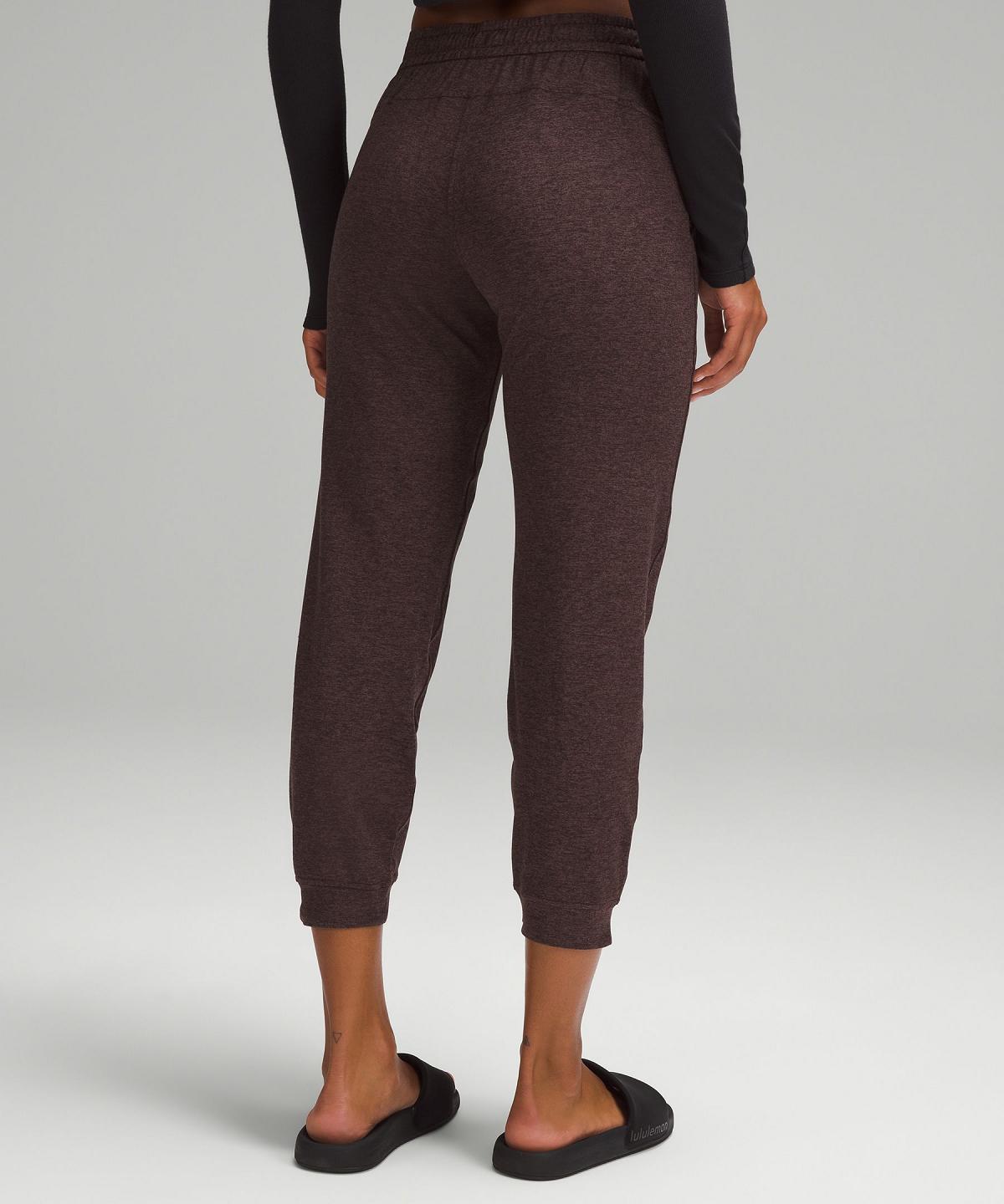 Pantalon Jogger Lululemon Soft Jersey Classic-Fit Mid-Rise Femme Cafe | FR_LuLu20636