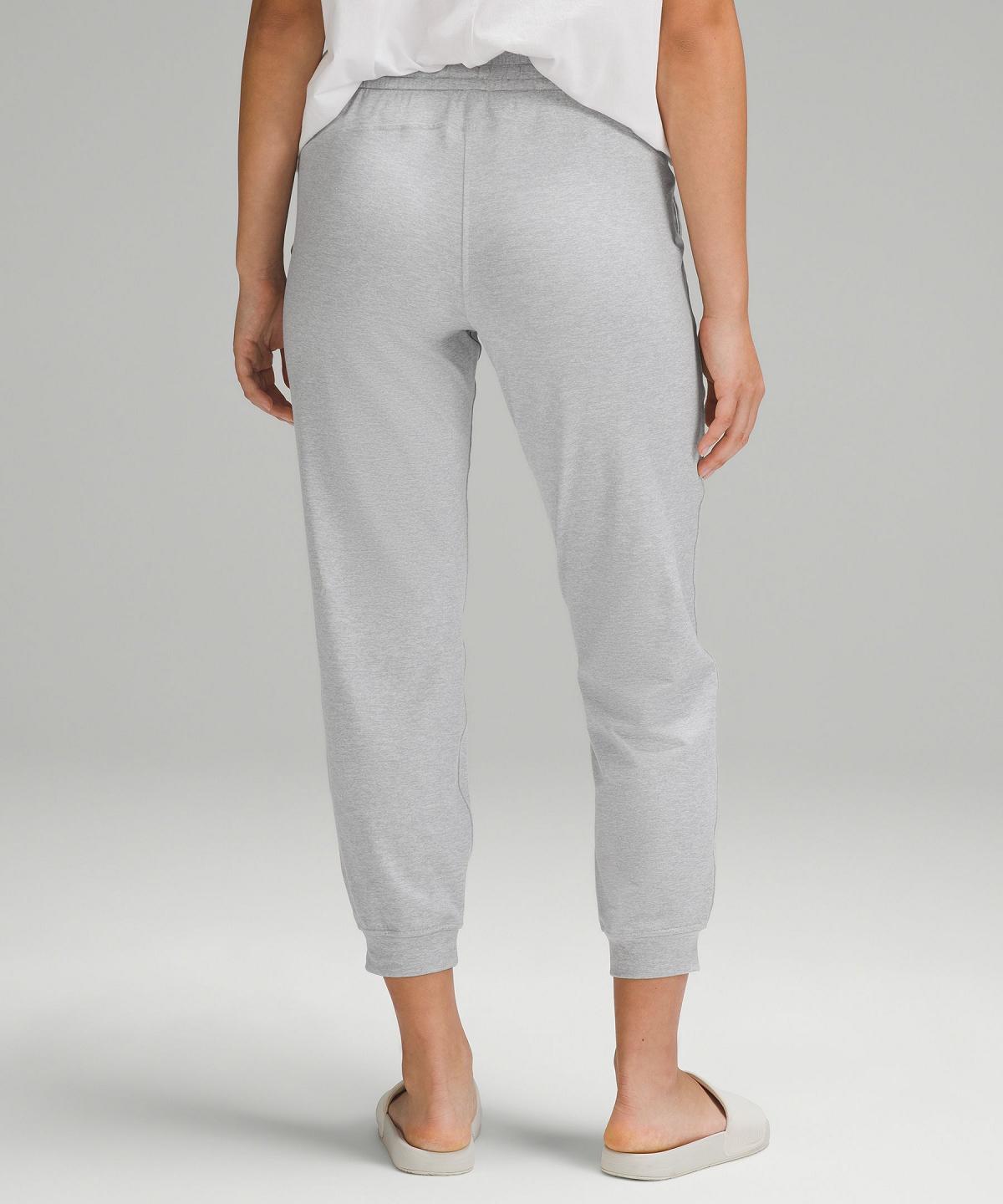 Pantalon Jogger Lululemon Soft Jersey Classic-Fit Mid-Rise Femme Grise Clair | FR_LuLu17872