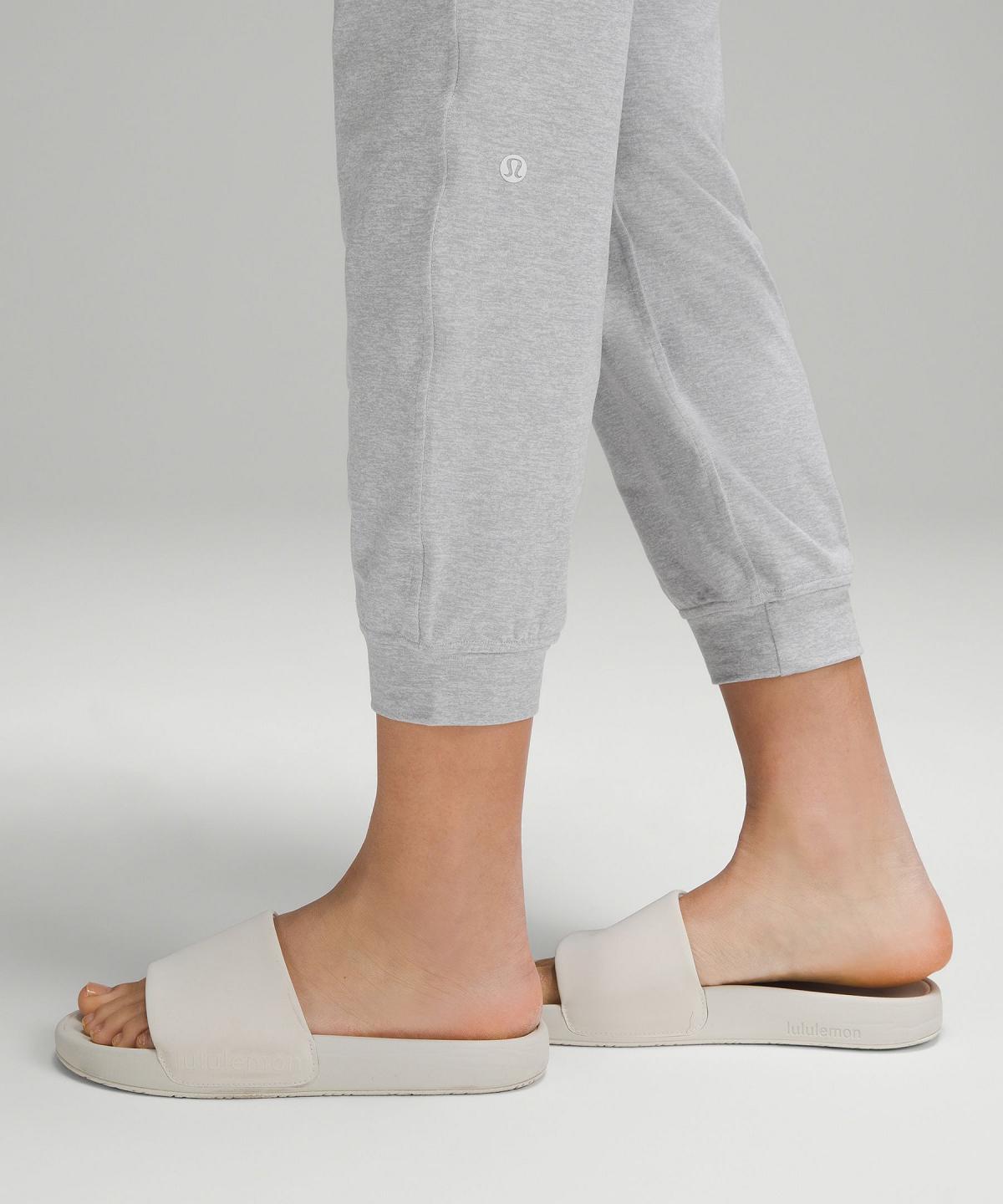 Pantalon Jogger Lululemon Soft Jersey Classic-Fit Mid-Rise Femme Grise Clair | FR_LuLu17872