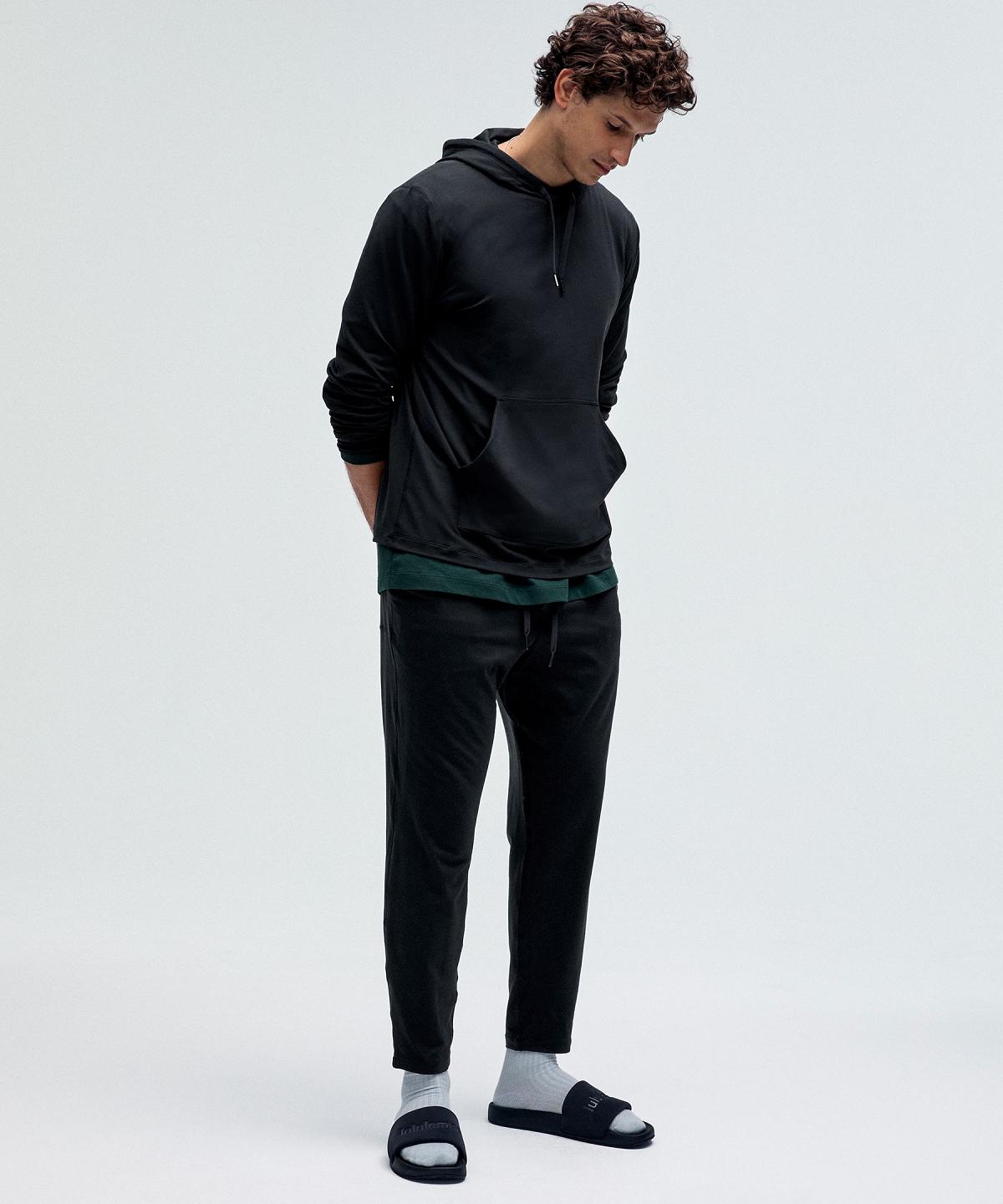 Pantalon Jogger Lululemon Soft Jersey Tapered Homme Noir | FR_LuLu27190