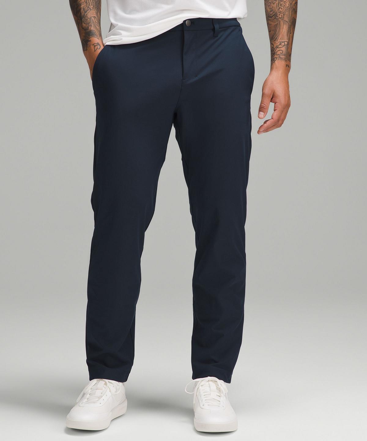 Pantalon Lululemon ABC Classic-Fit 32"L Homme Bleu Marine | FR_LuLu89608