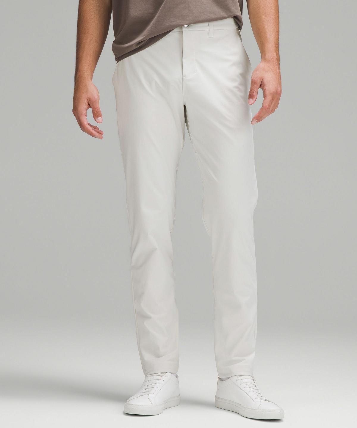 Pantalon Lululemon ABC Classic-Fit 34"L Homme Beige Blanche | FR_LuLu98105