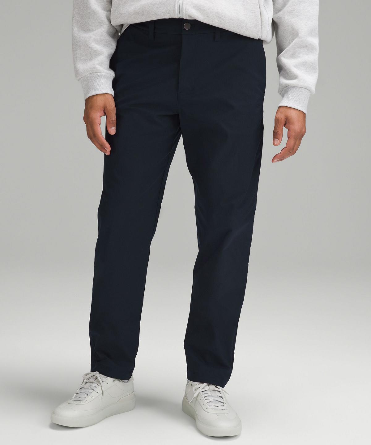 Pantalon Lululemon ABC Classic-Fit 34"L Homme Bleu Marine | FR_LuLu86195