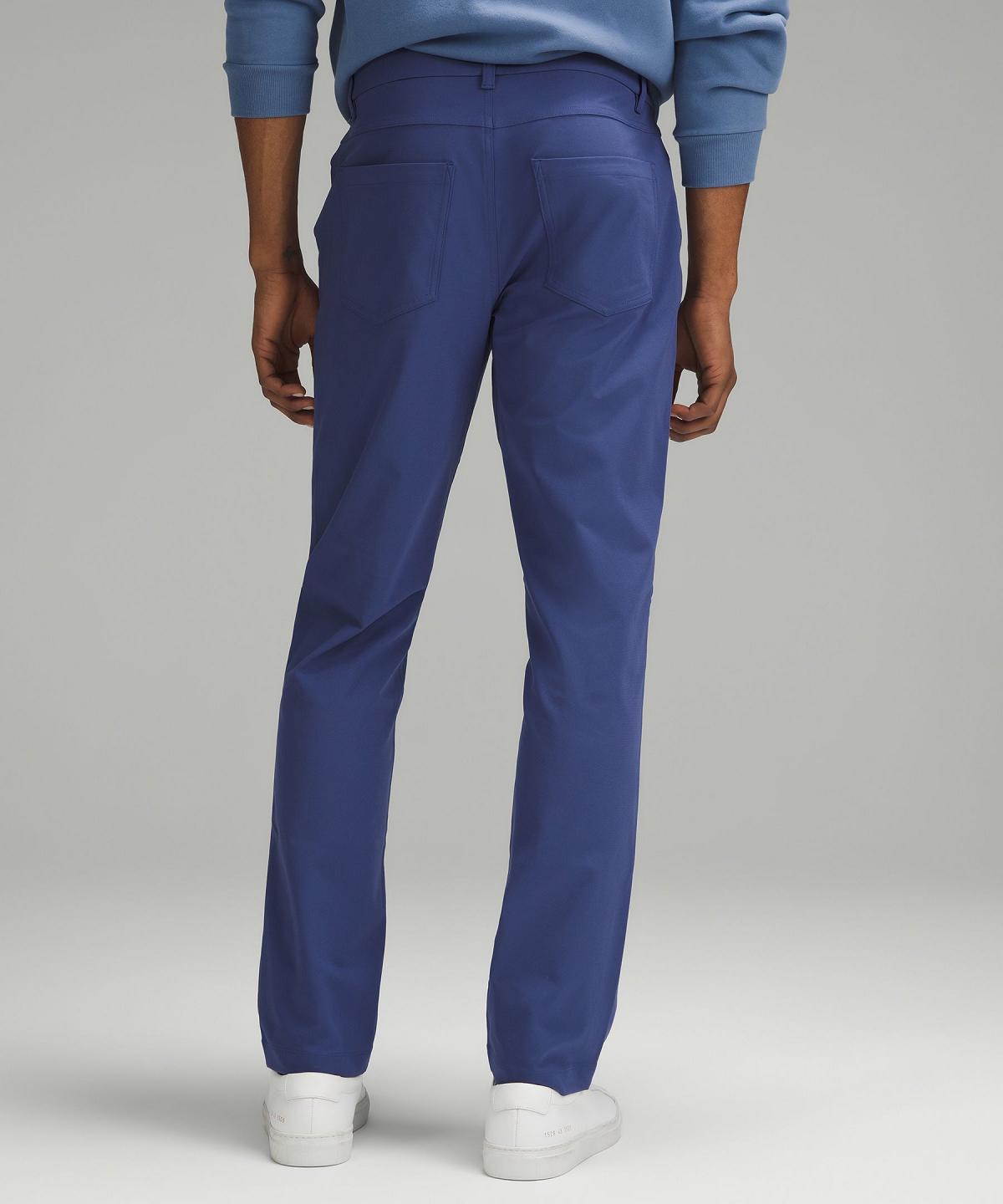 Pantalon Lululemon ABC Classic-Fit 5 Pocket 37"L Homme Bleu | FR_LuLu44189