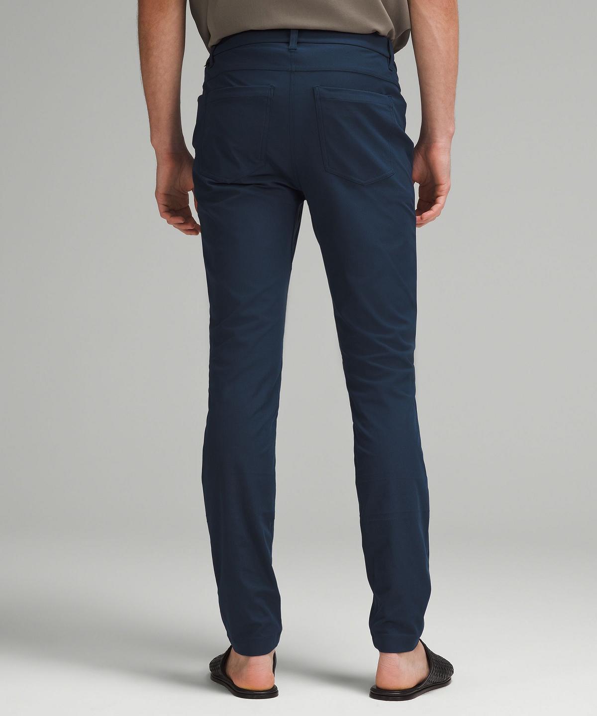 Pantalon Lululemon ABC Skinny-Fit 5 Pocket 32"L Homme Bleu Marine | FR_LuLu42161