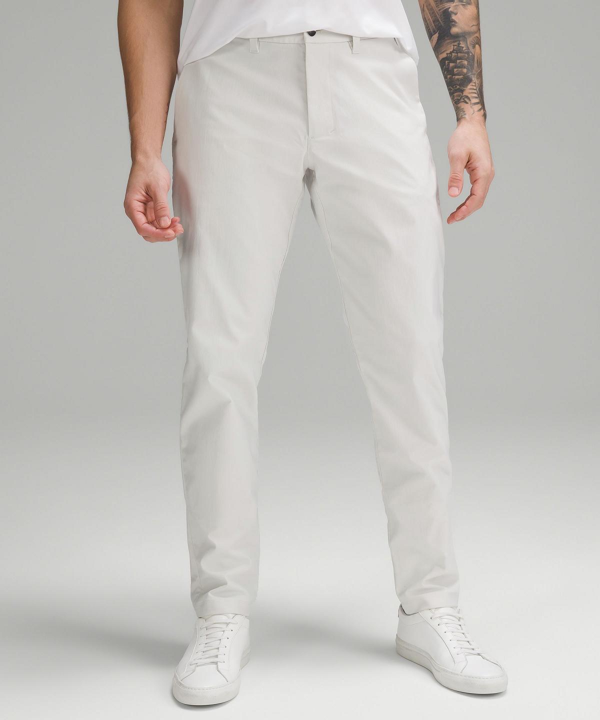 Pantalon Lululemon ABC Slim-Fit 30"L Homme Beige Blanche | FR_LuLu28359