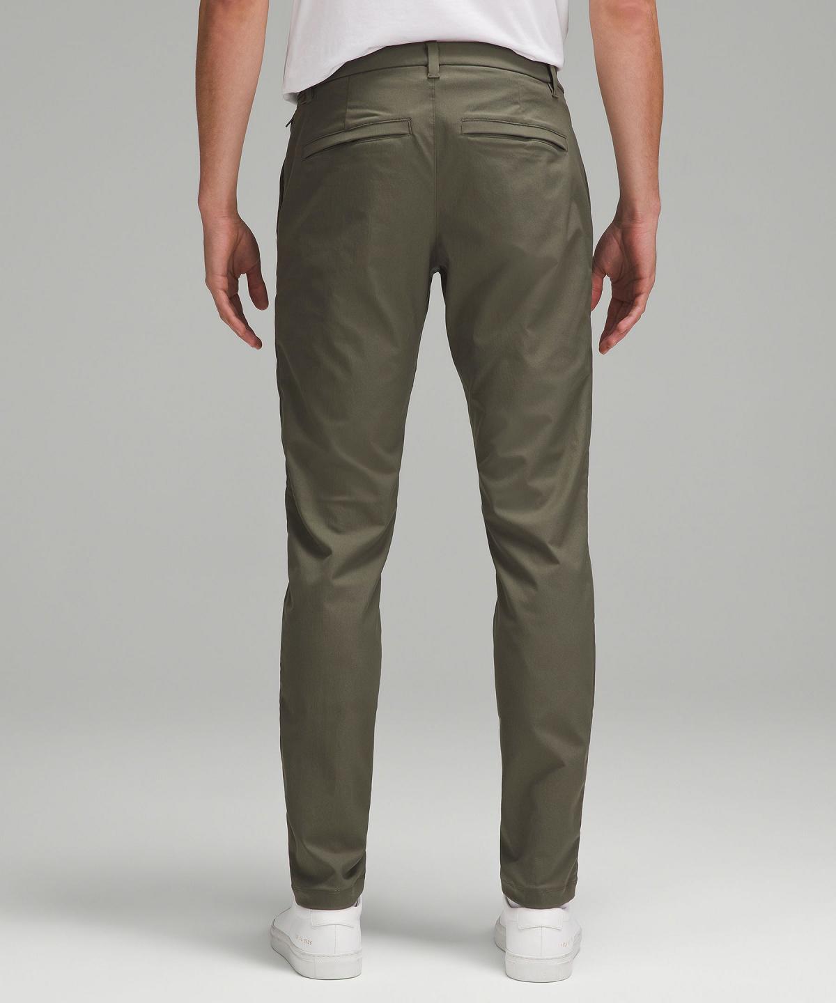 Pantalon Lululemon ABC Slim-Fit 34"L Homme Vert | FR_LuLu13106