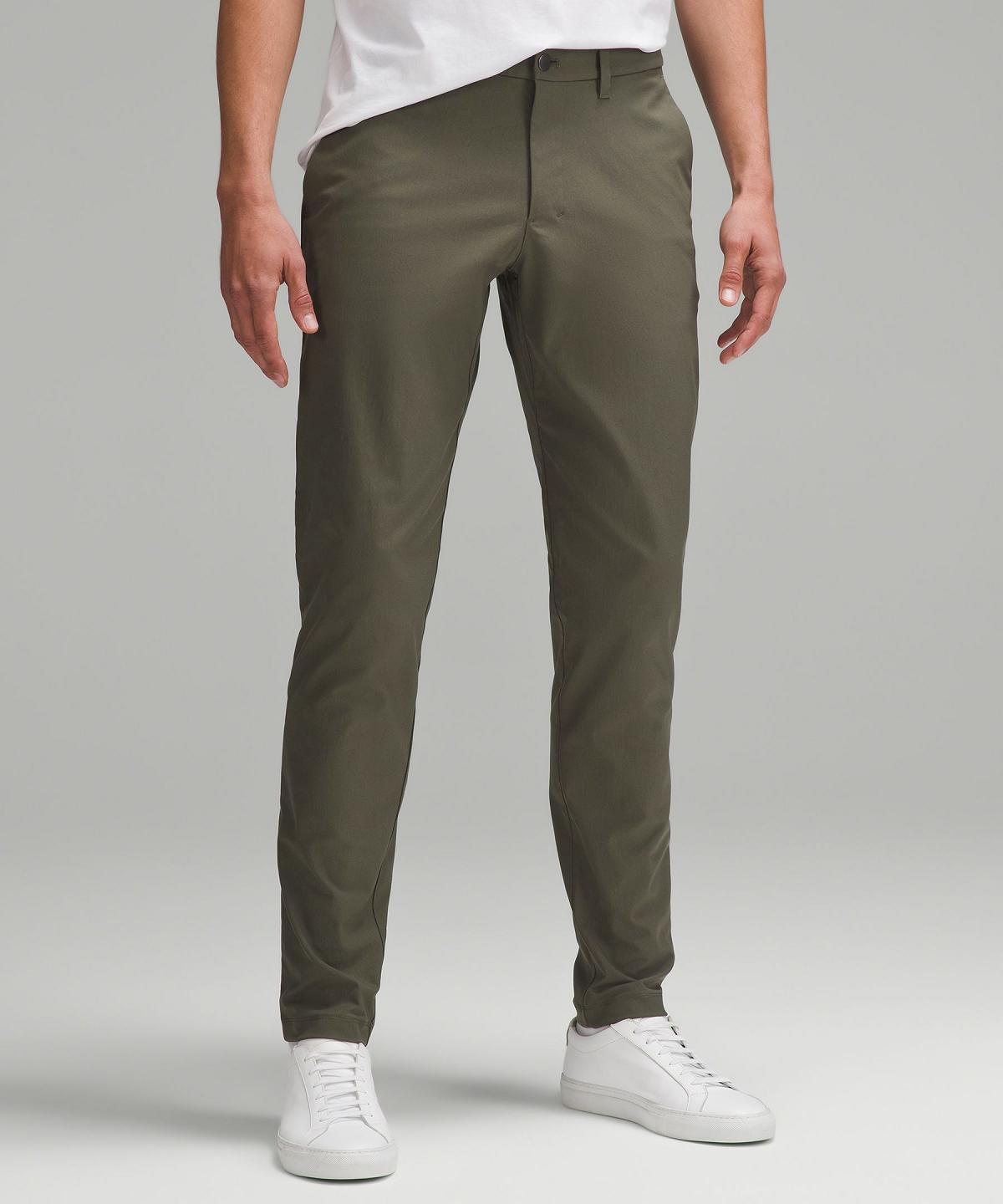 Pantalon Lululemon ABC Slim-Fit 34"L Homme Vert | FR_LuLu13106