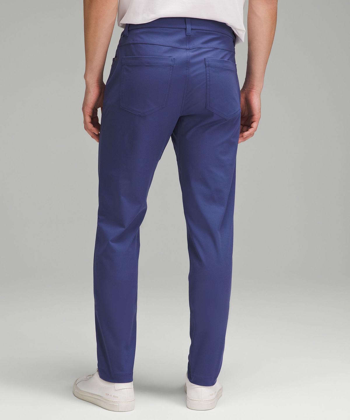 Pantalon Lululemon ABC Slim-Fit 5 Pocket 30"L Homme Bleu | FR_LuLu72641