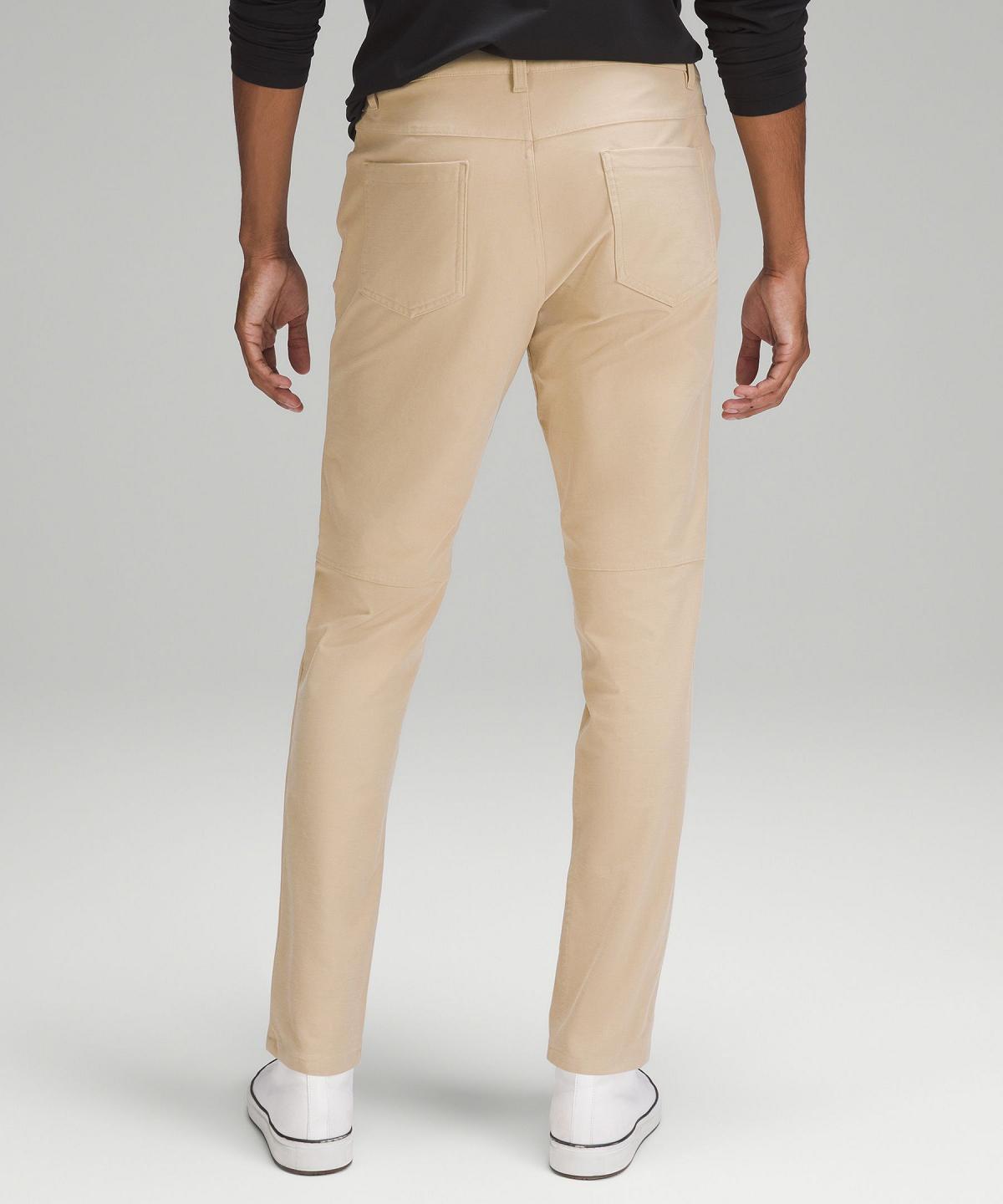 Pantalon Lululemon ABC Slim-Fit 5 Pocket 32"L Homme Kaki | FR_LuLu77777