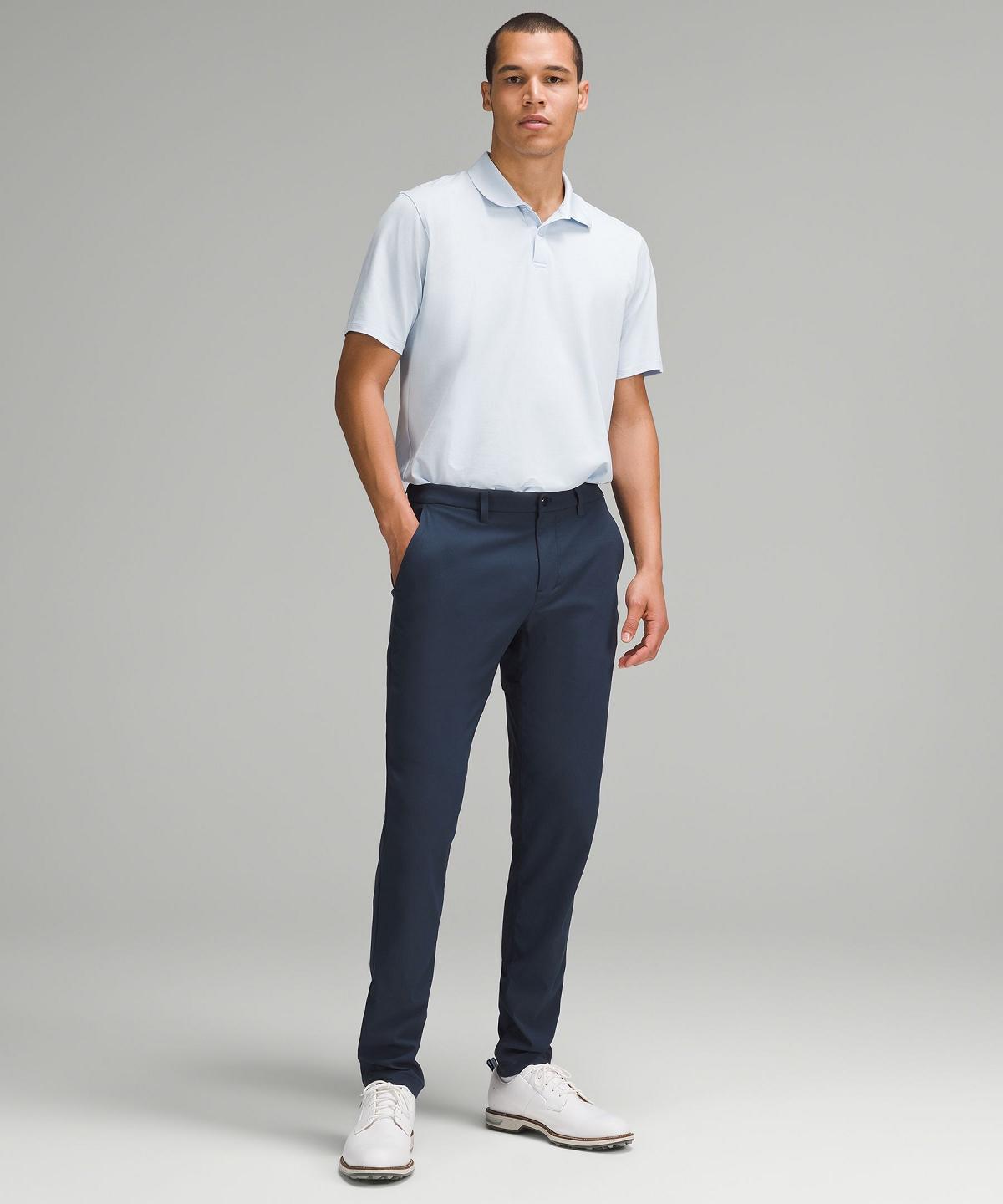 Pantalon Lululemon ABC Slim-Fit Golf 30"L Homme Bleu Marine | FR_LuLu33191