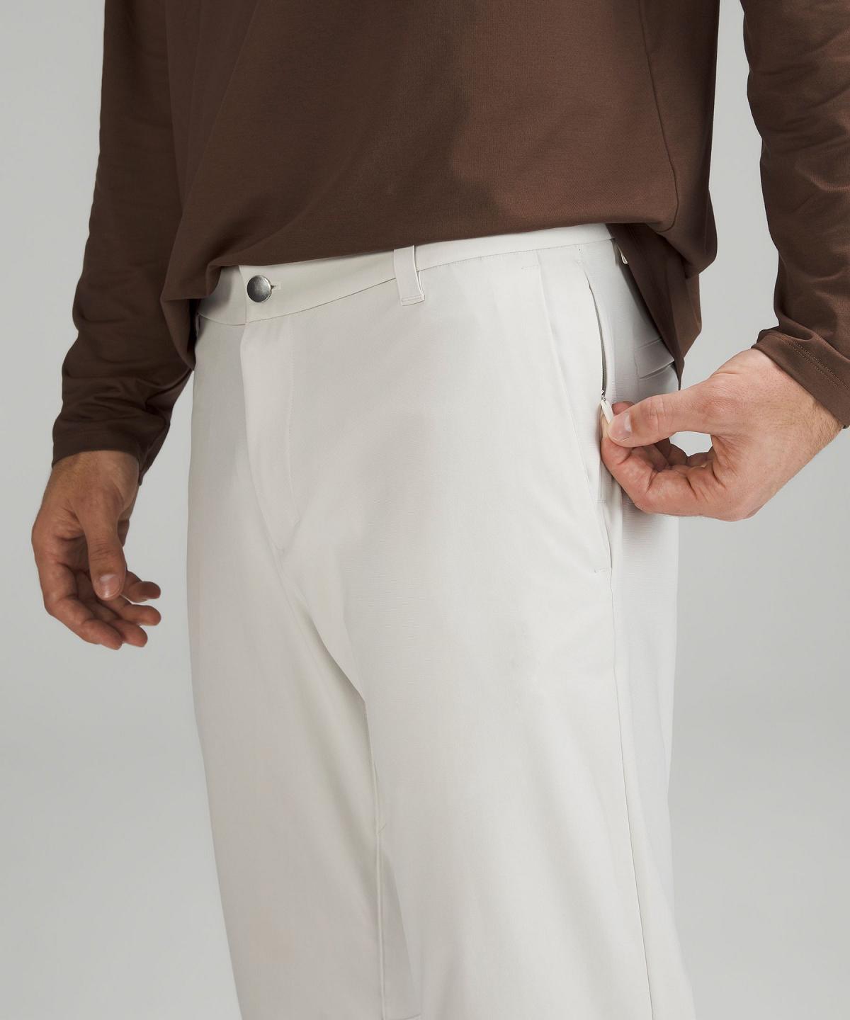 Pantalon Lululemon Commission Classic-Fit 34" Homme Beige Blanche | FR_LuLu16999