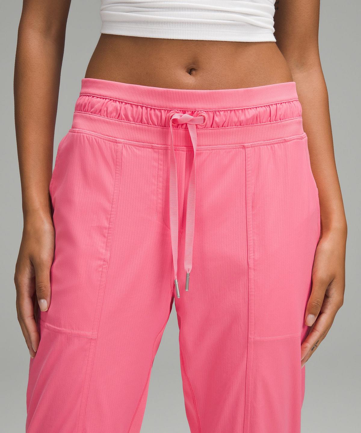 Pantalon Lululemon Dance Studio Mid-Rise Cropped Femme Rose | FR_LuLu34413