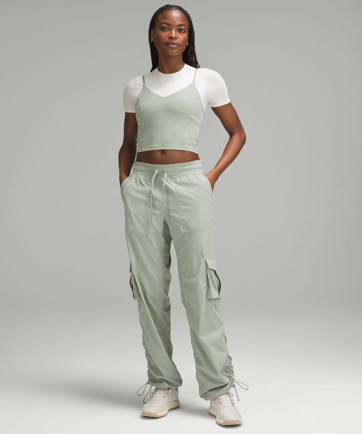 Pantalon Lululemon Dance Studio Relaxed-Fit Mid-Rise Cargo Femme Vert | FR_LuLu28009