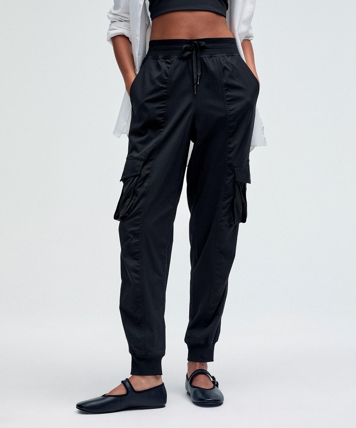 Pantalon Lululemon Dance Studio Relaxed-Fit Mid-Rise Cargo Femme Noir | FR_LuLu49642