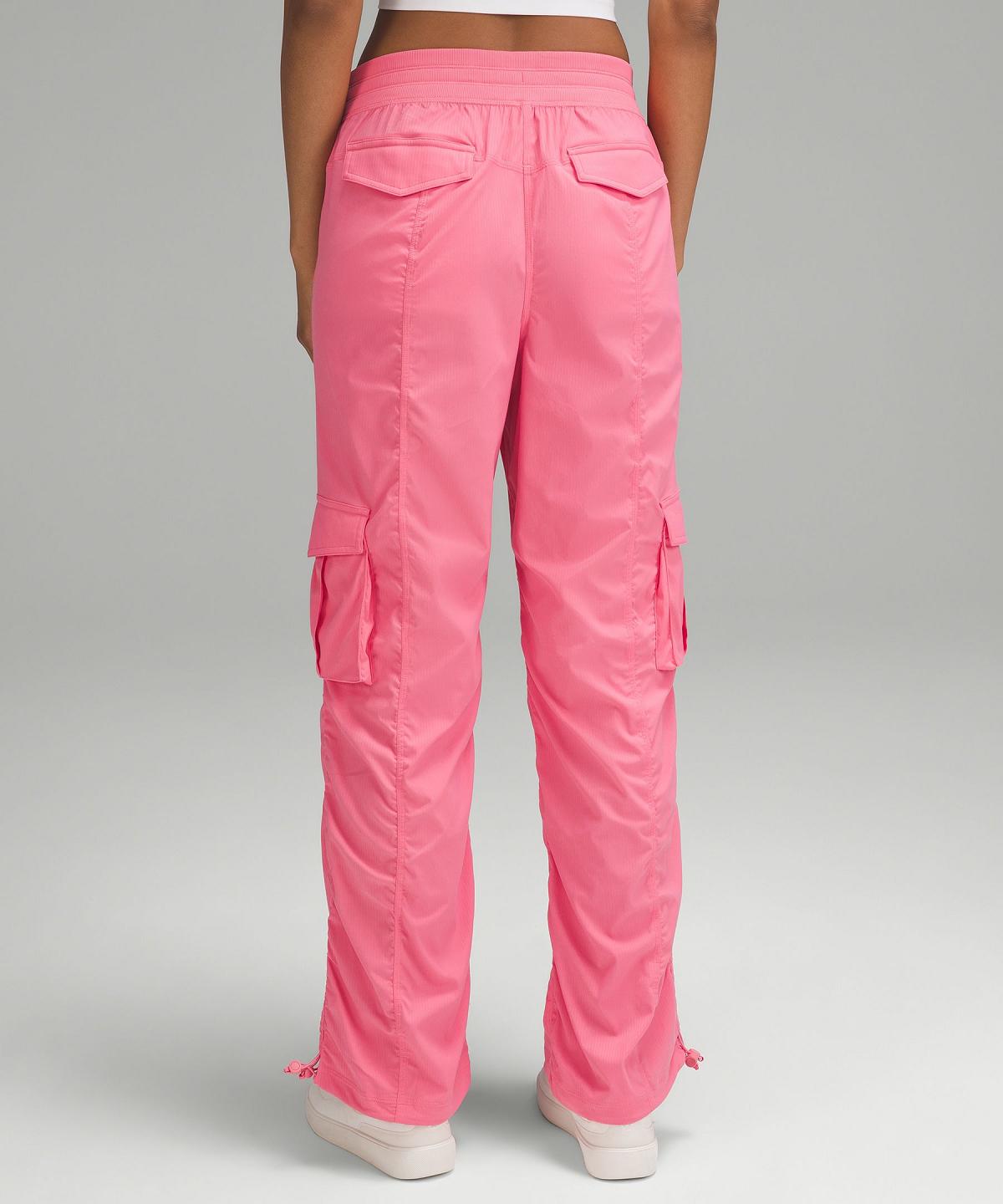 Pantalon Lululemon Dance Studio Relaxed-Fit Mid-Rise Cargo Femme Rose | FR_LuLu36538