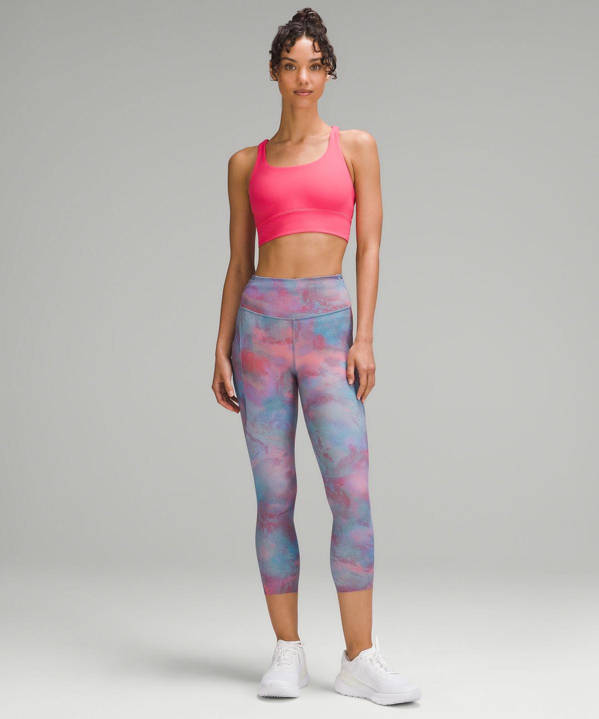 Pantalon Lululemon Fast and Free High-Rise Crop 23" Pockets Femme Multicolore | FR_LuLu48774