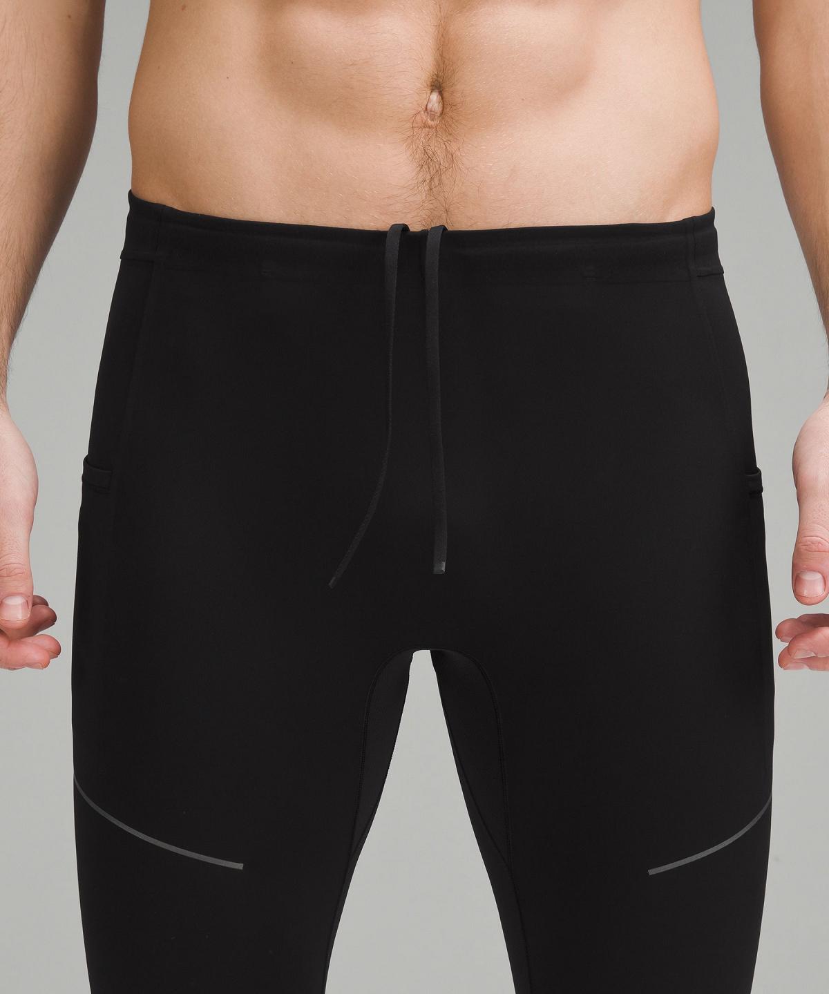 Pantalon Lululemon Fast and Free Tight 28" Homme Noir | FR_LuLu42377