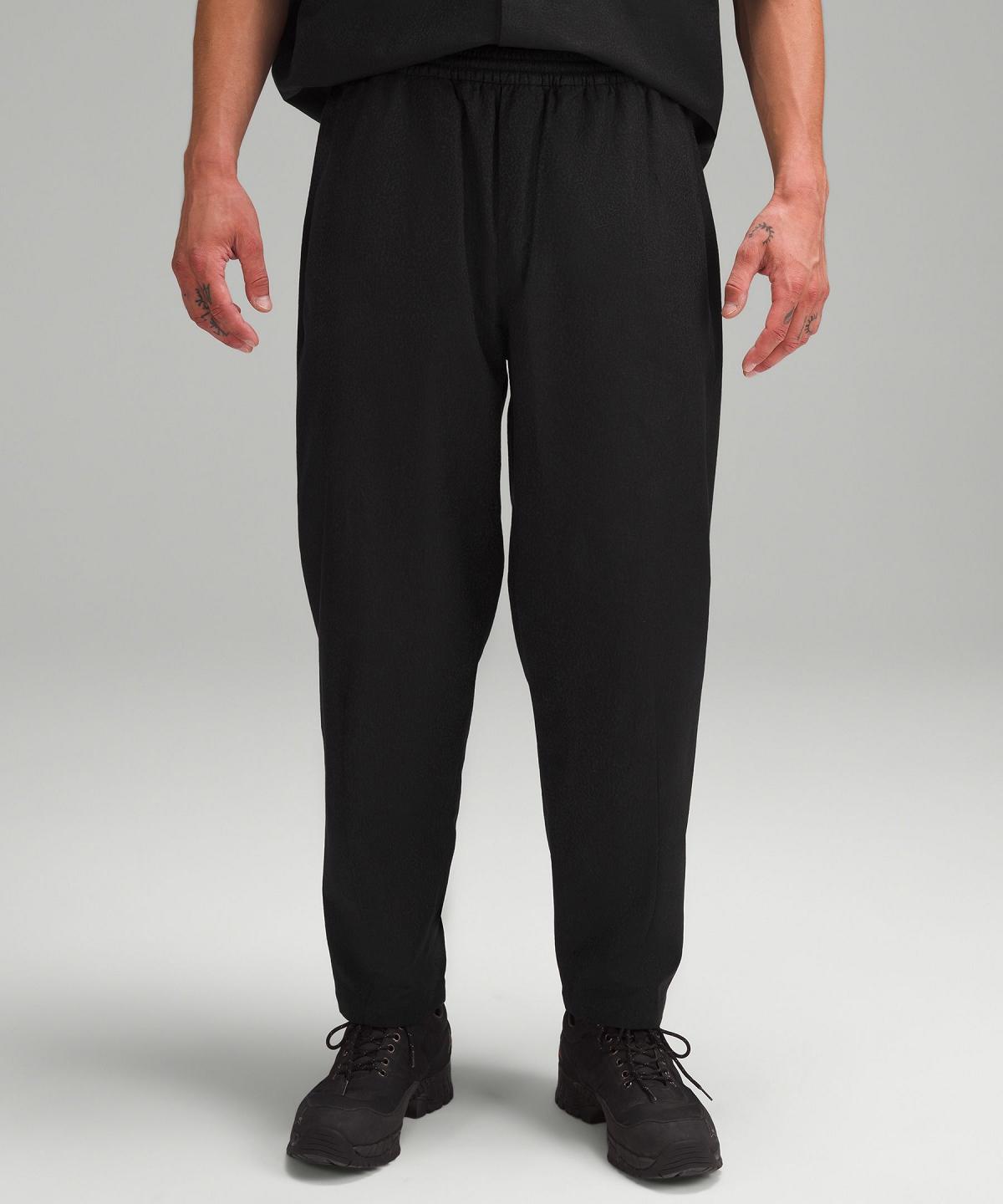 Pantalon Lululemon Jacquard Relaxed-Tapered 27"L Homme Noir | FR_LuLu36219