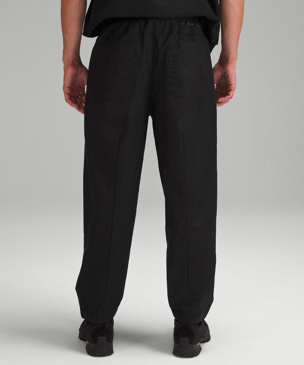 Pantalon Lululemon Jacquard Relaxed-Tapered 27"L Homme Noir | FR_LuLu36219