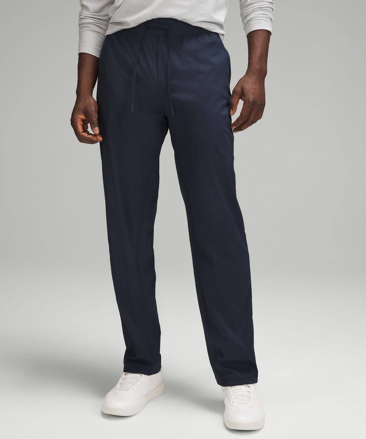 Pantalon Lululemon Lightweight Twill Classic-Fit Homme Bleu Marine | FR_LuLu77433