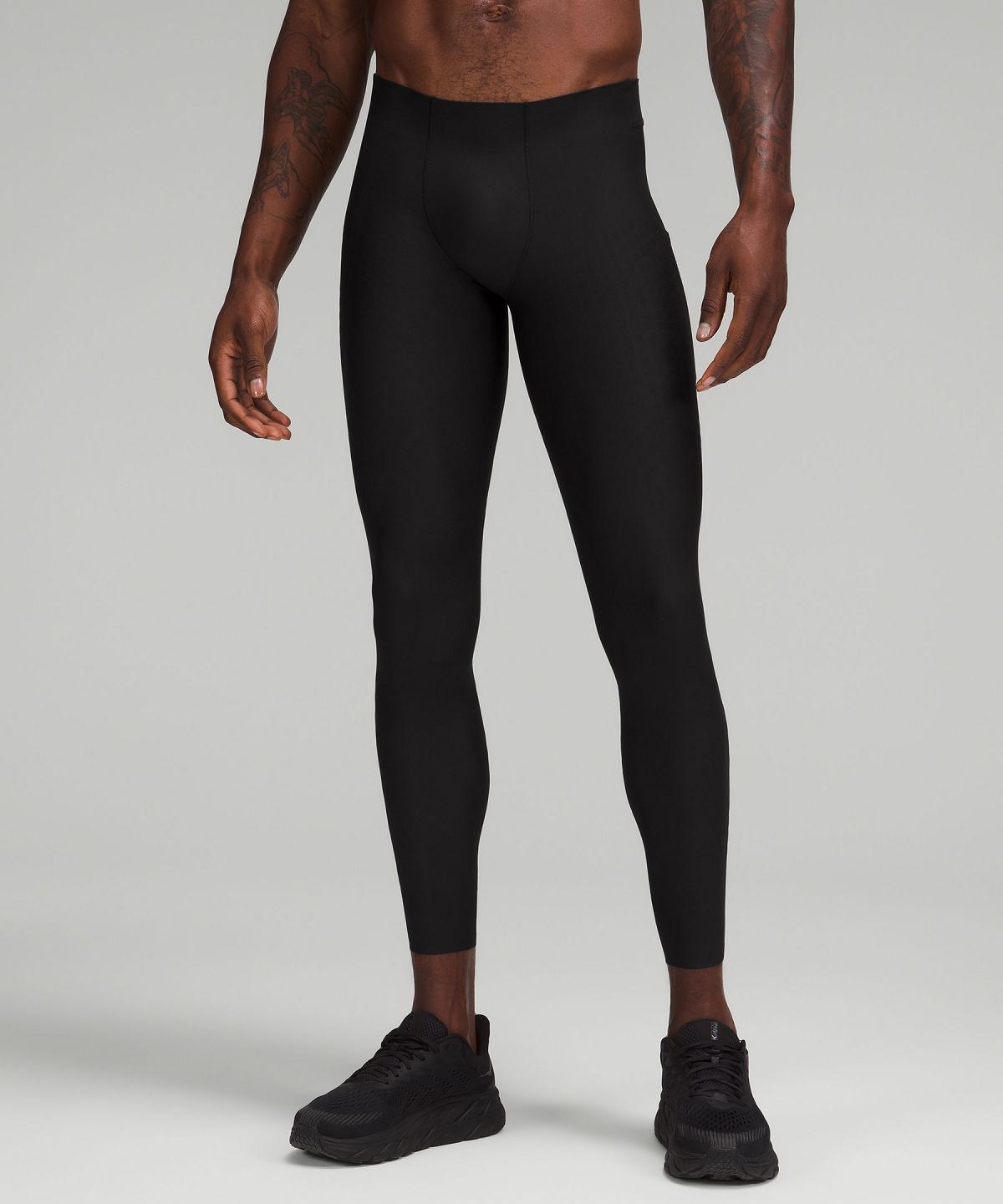 Pantalon Lululemon SenseKnit Running High-Rise Tight 28" Homme Noir | FR_LuLu61964