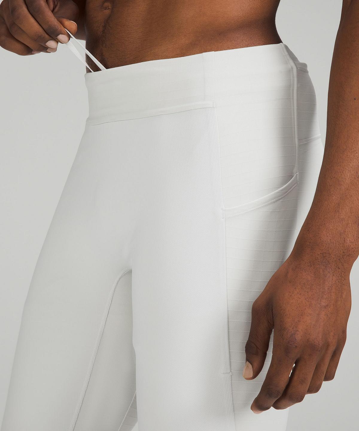 Pantalon Lululemon Surge Warm Tight 29" Homme Blanche | FR_LuLu90480