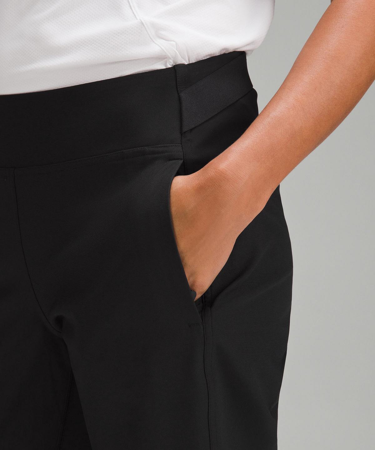 Pantalon Lululemon Warpstreme Multi-Pocket Mid-Rise Golf28" Femme Noir | FR_LuLu70852