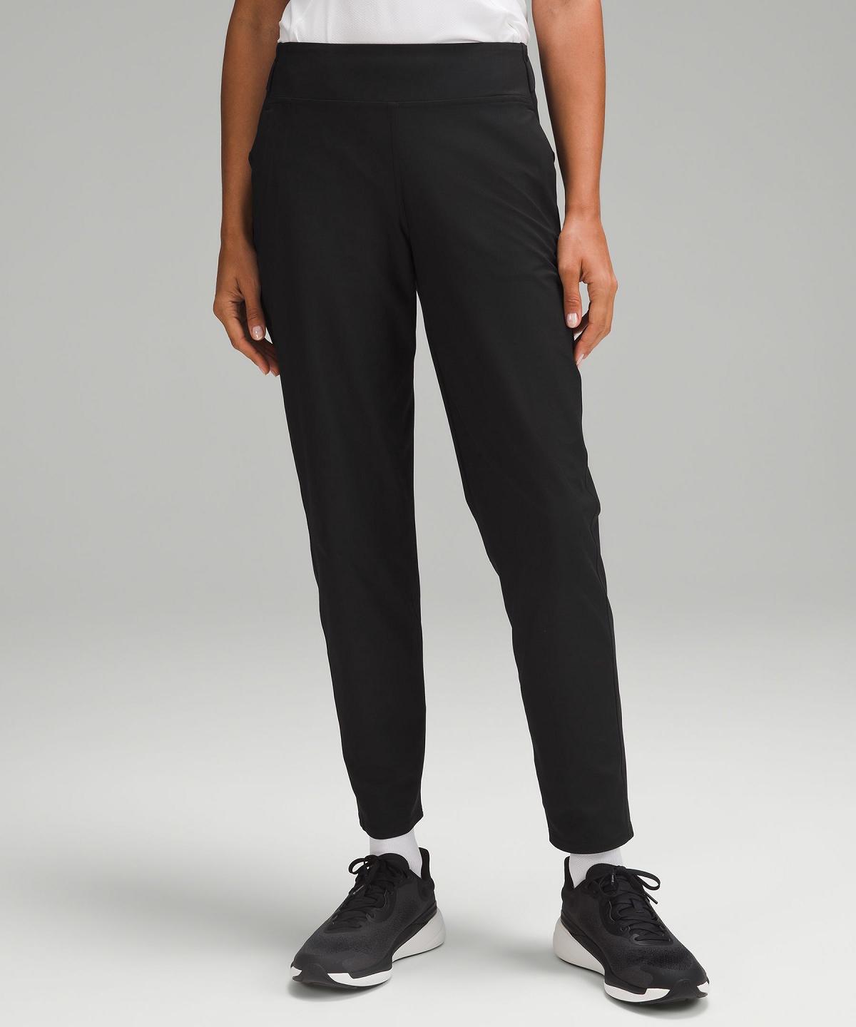 Pantalon Lululemon Warpstreme Multi-Pocket Mid-Rise Golf28" Femme Noir | FR_LuLu70852