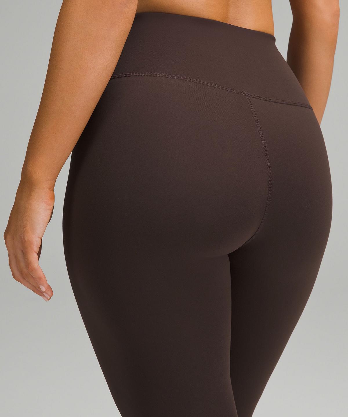 Pantalon Lululemon Wunder Train Contour Fit High-Rise Tight 28" Femme Cafe | FR_LuLu22647