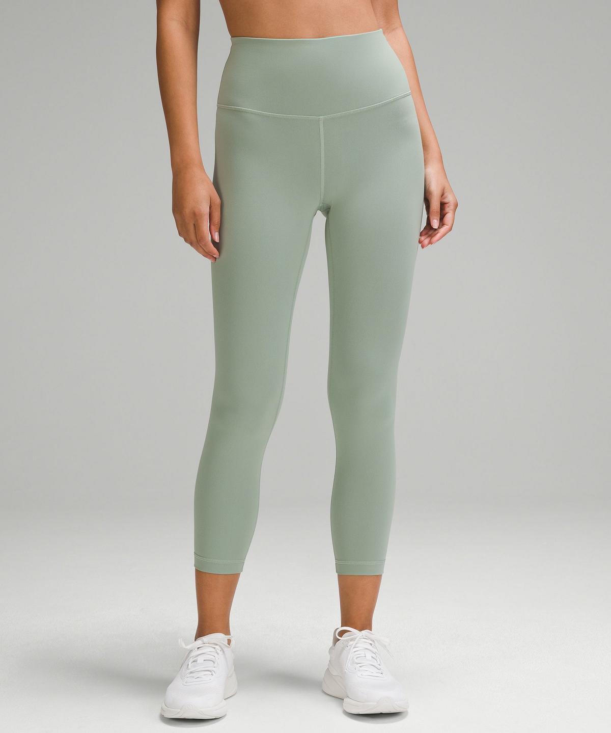 Pantalon Lululemon Wunder Train High-Rise Crop 23" Femme Vert | FR_LuLu85517