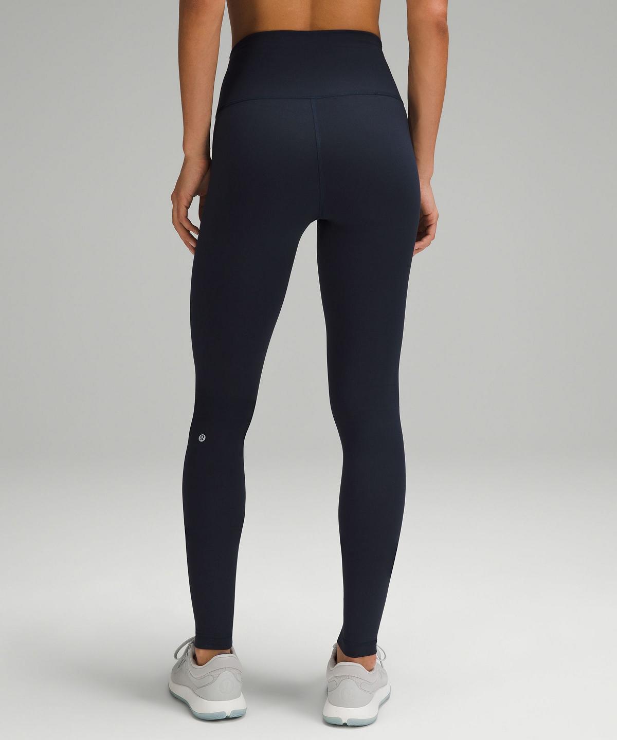 Pantalon Lululemon Wunder Train High-Rise Tight 31" Femme Bleu Marine | FR_LuLu54993