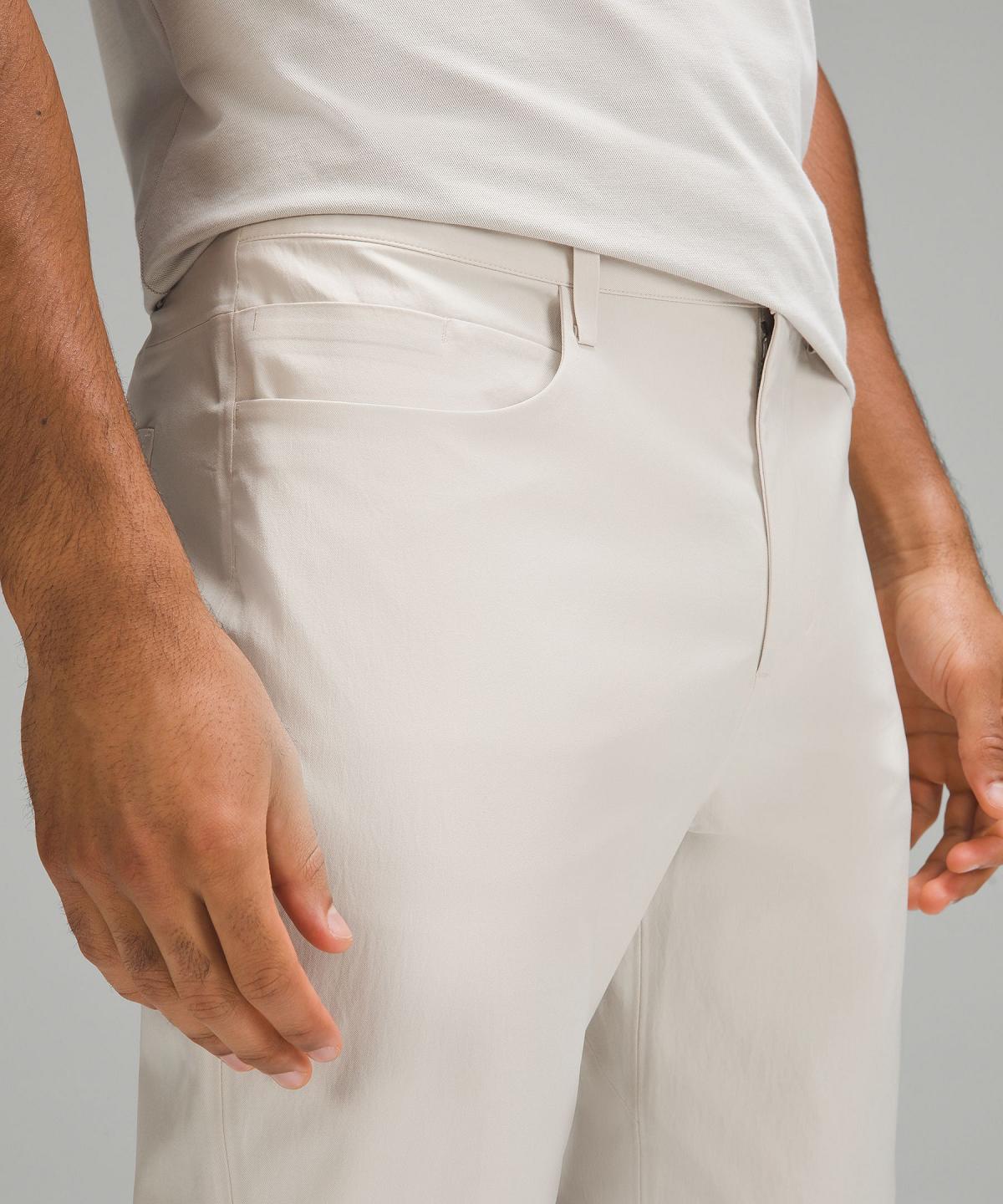 Pantalons Lululemon ABC Bonded Twill 5 Pocket Homme Beige Blanche | FR_LuLu10126